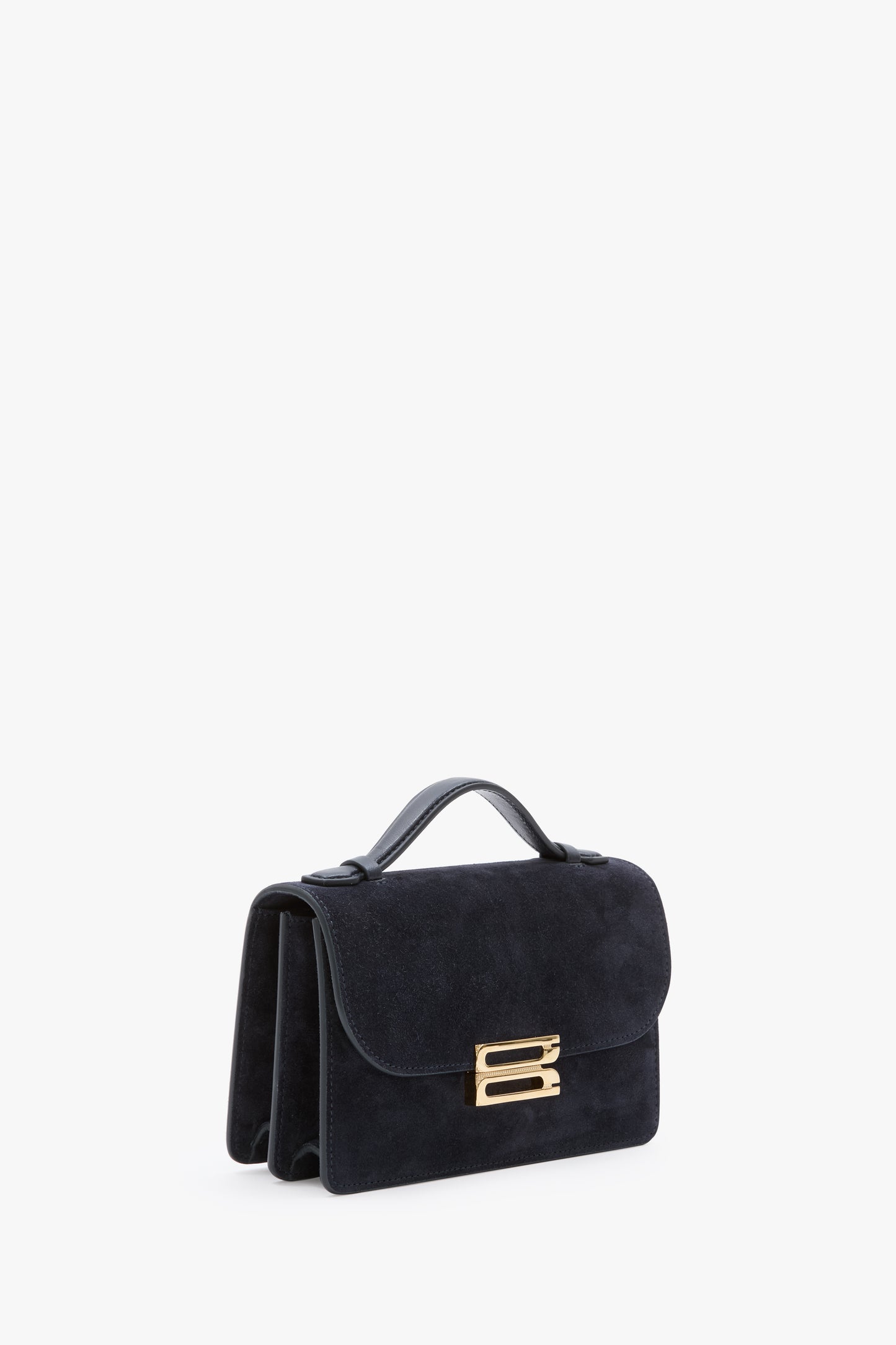 Mini Dorian Bag In Navy Suede