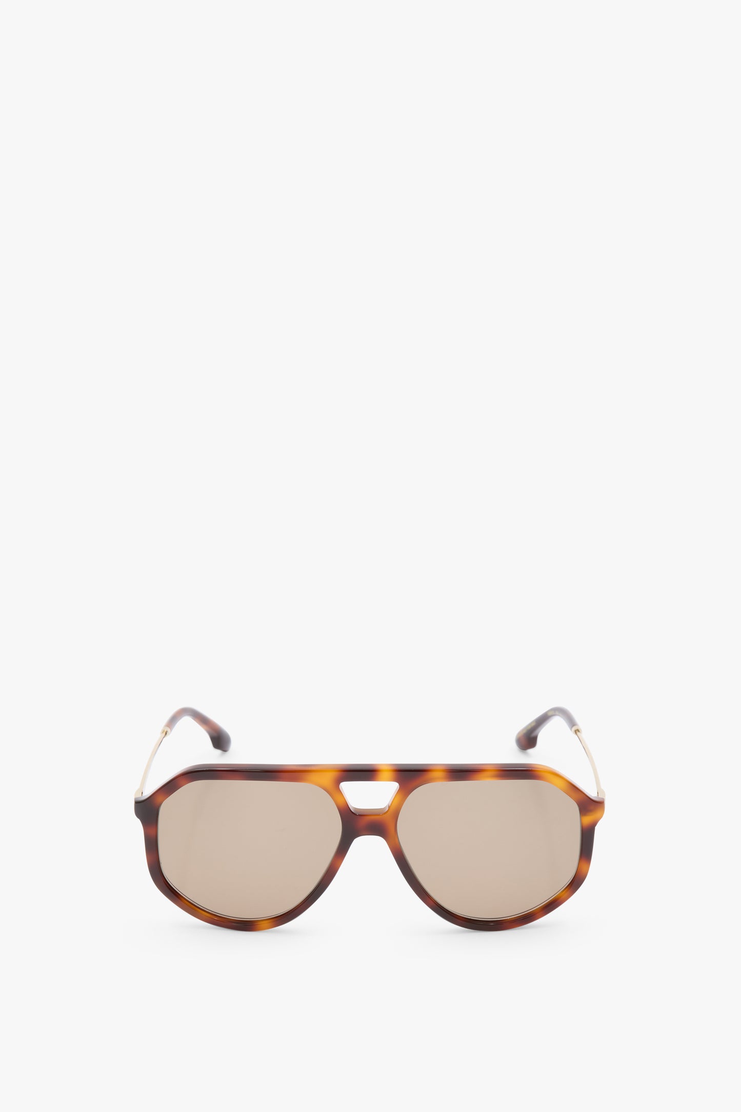 Acetate Aviator Sunglasses In Tortoise