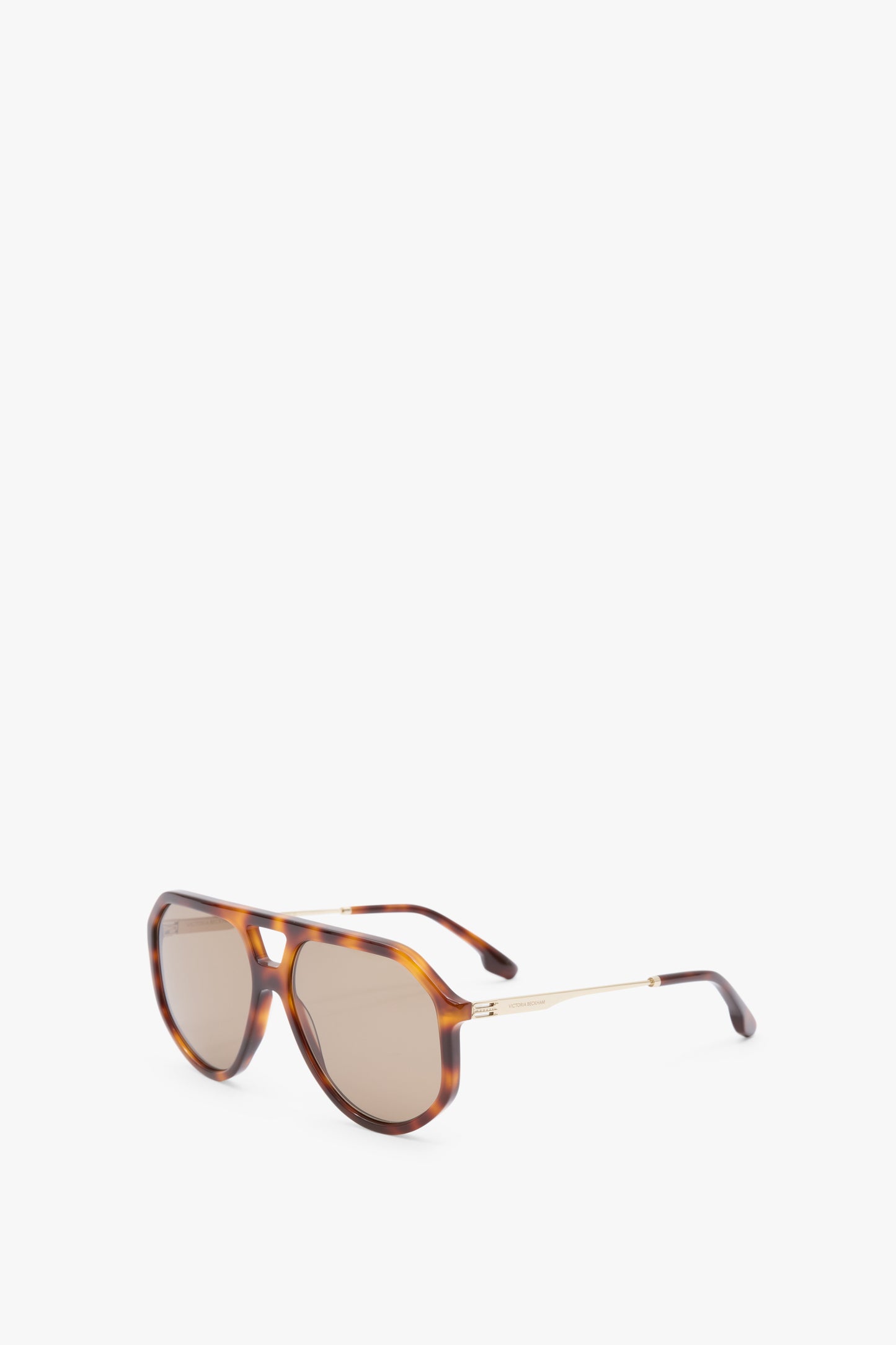 Acetate Aviator Sunglasses In Tortoise