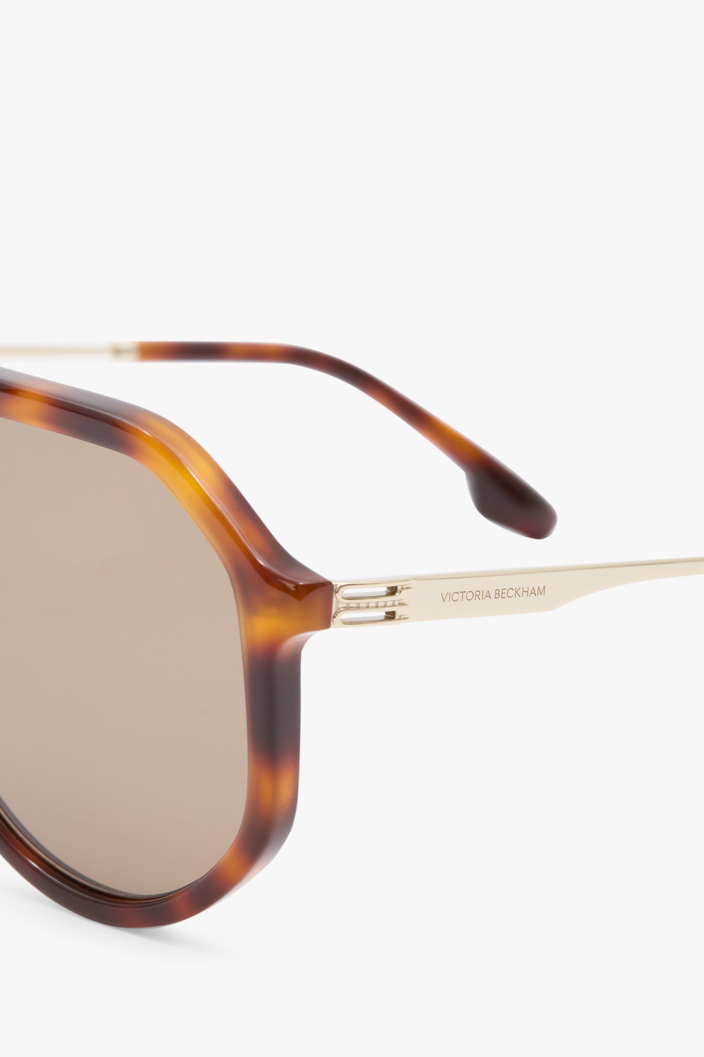 Acetate Aviator Sunglasses In Tortoise