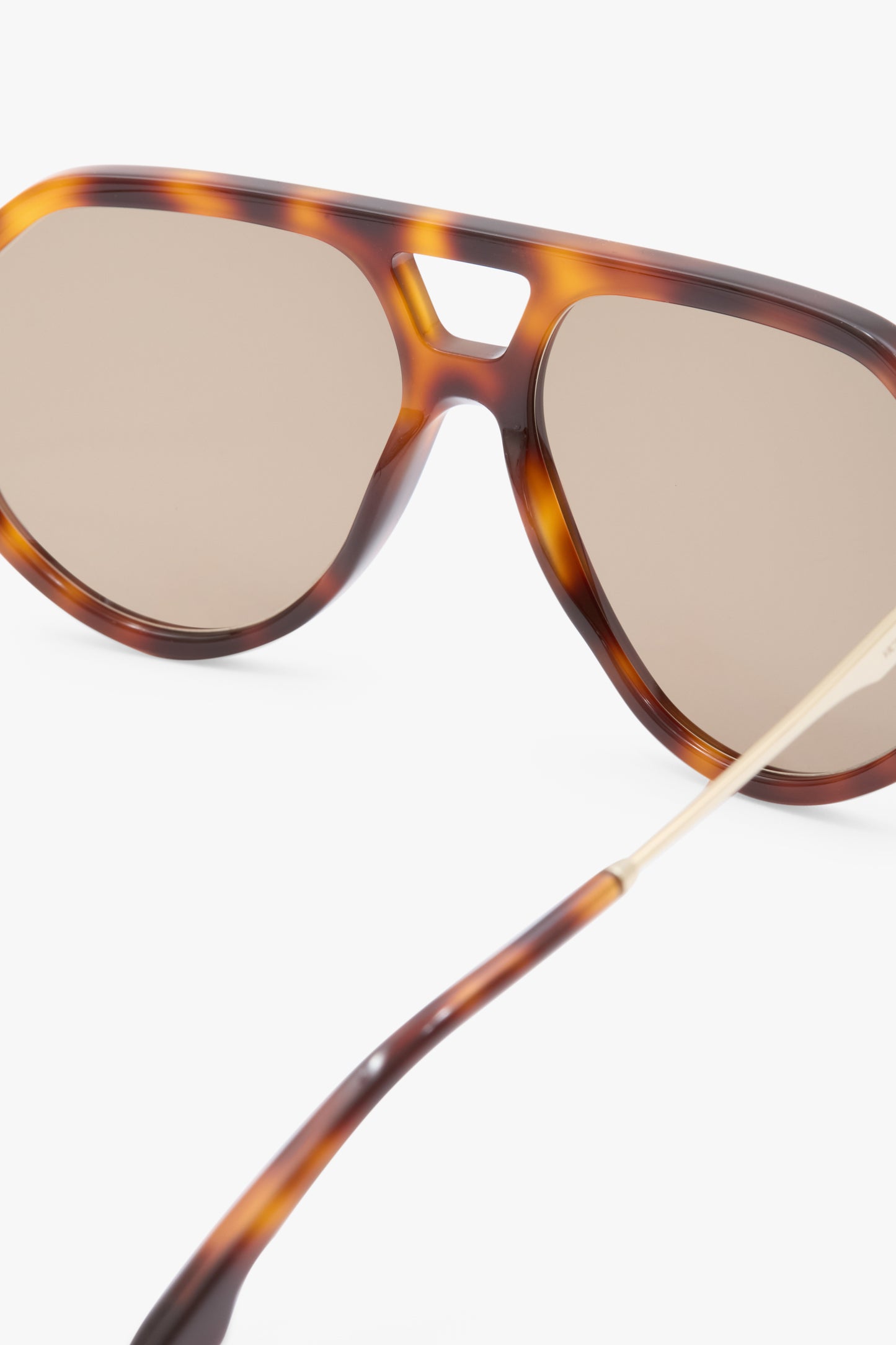 Acetate Aviator Sunglasses In Tortoise