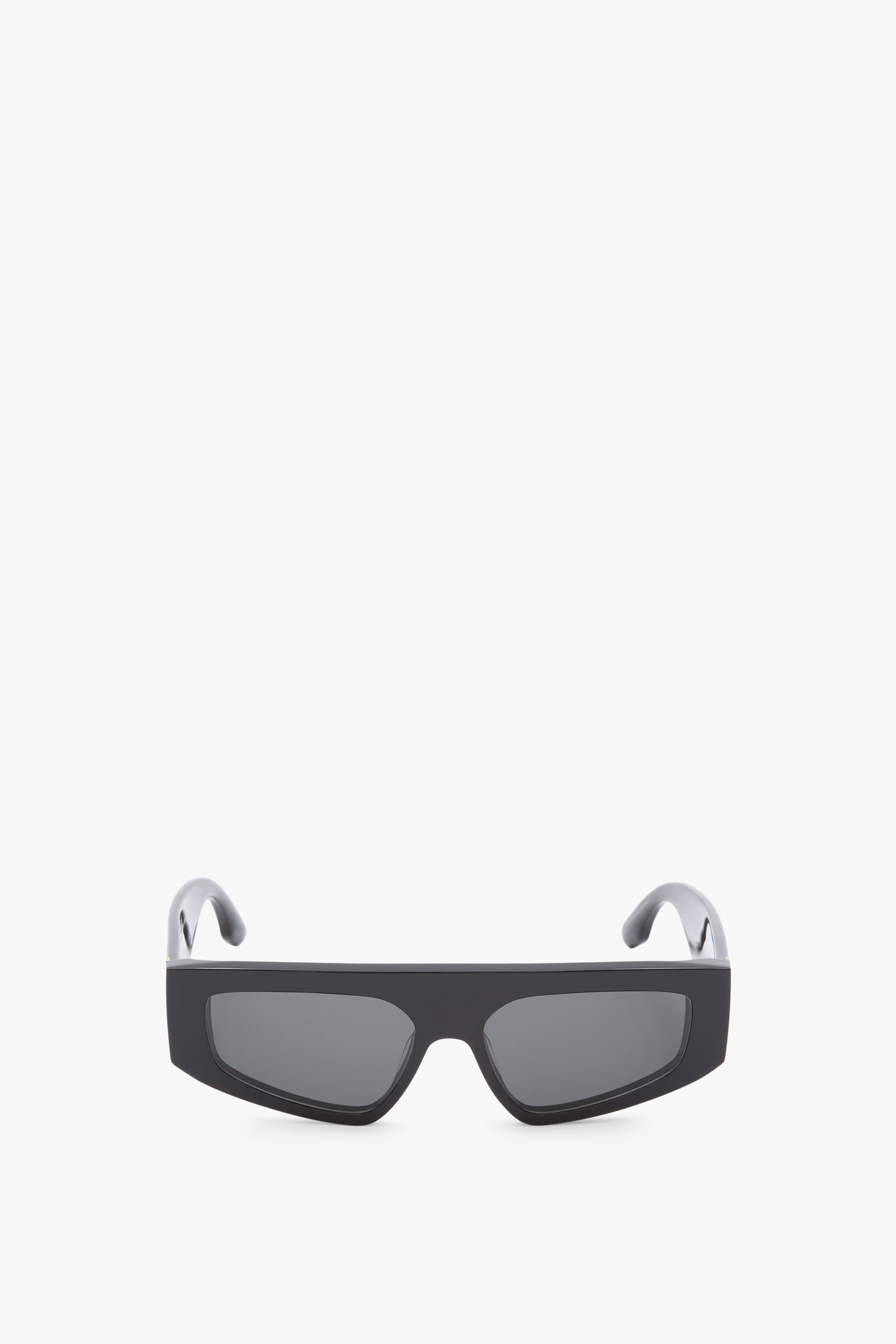 Acetate Visor Sunglasses In Black