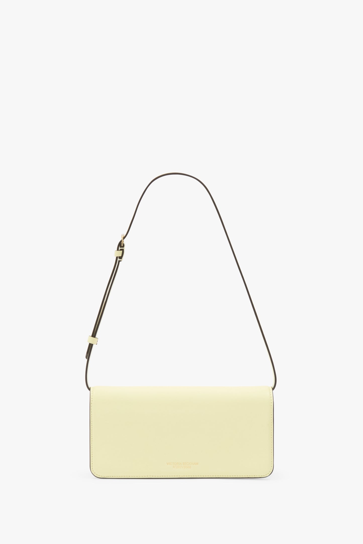 202 Clutch Bag In Daffodil Yellow Leather