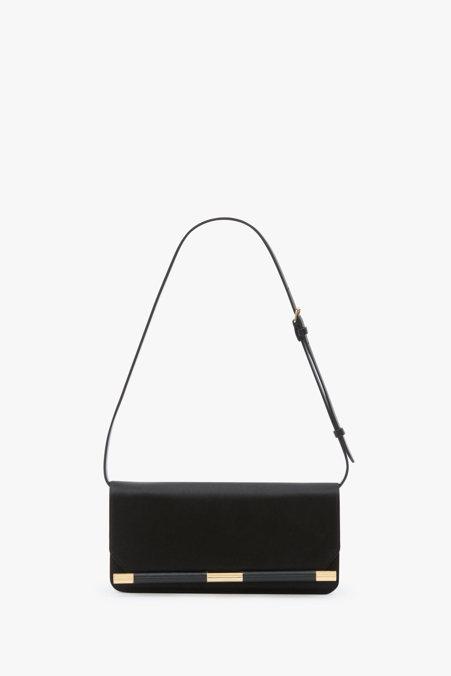202 Clutch Bag In Black Leather