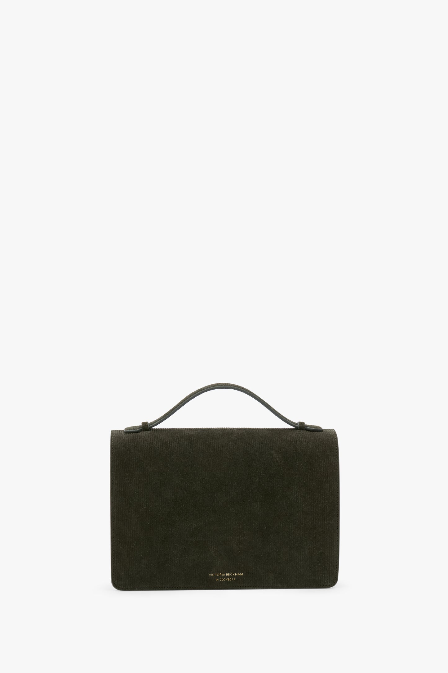 Dorian Bag In Embossed Dark Olive Suede