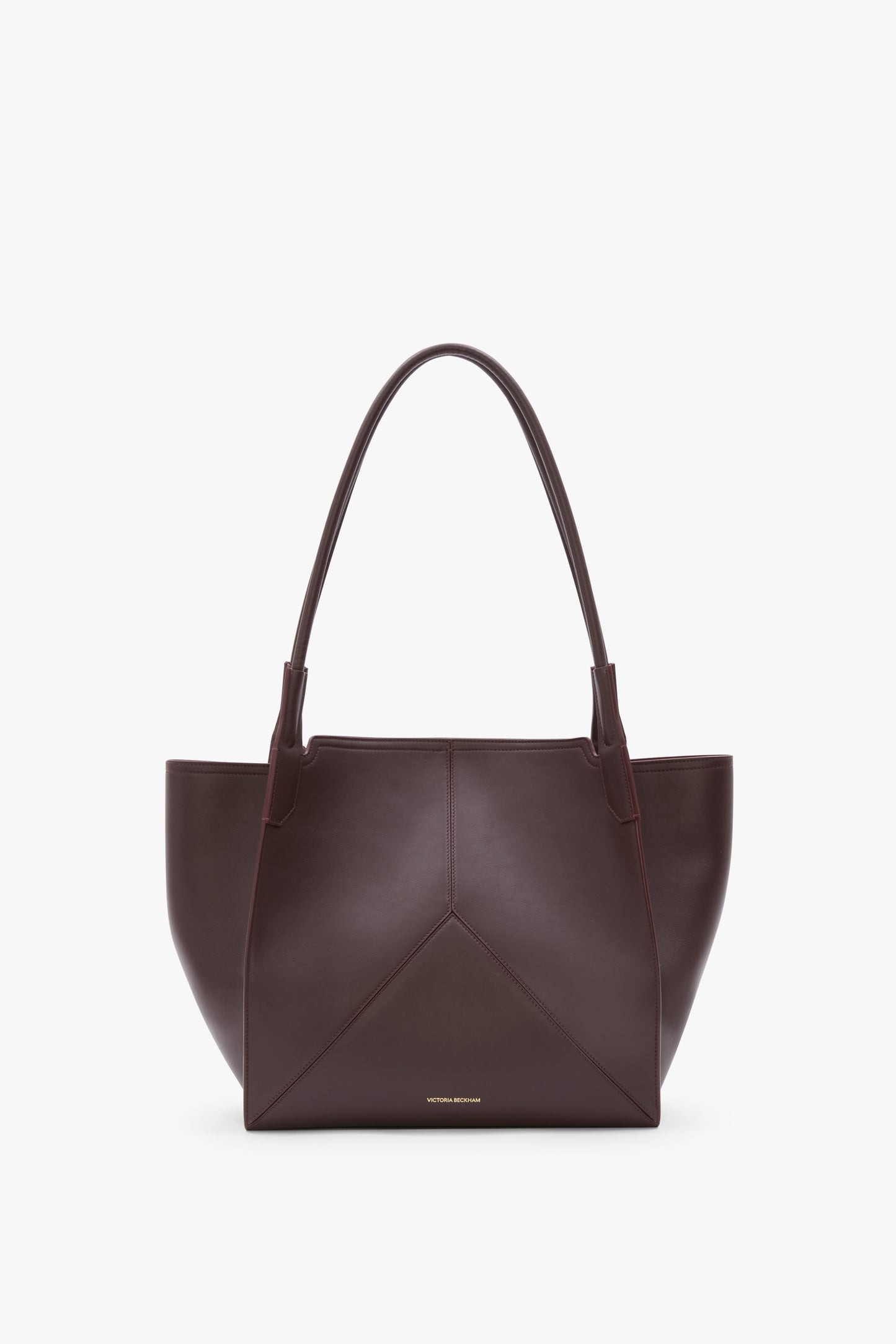 Victoria Tote Bag In Burgundy Soft Leather