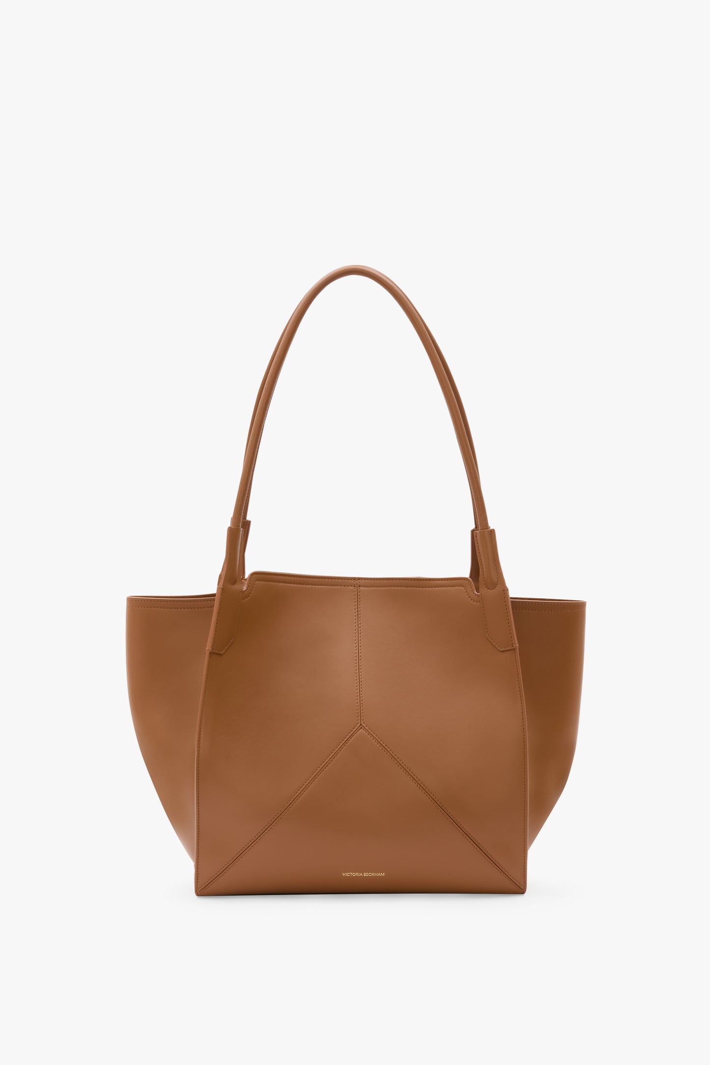 Victoria Tote Bag In Tan Soft Leather