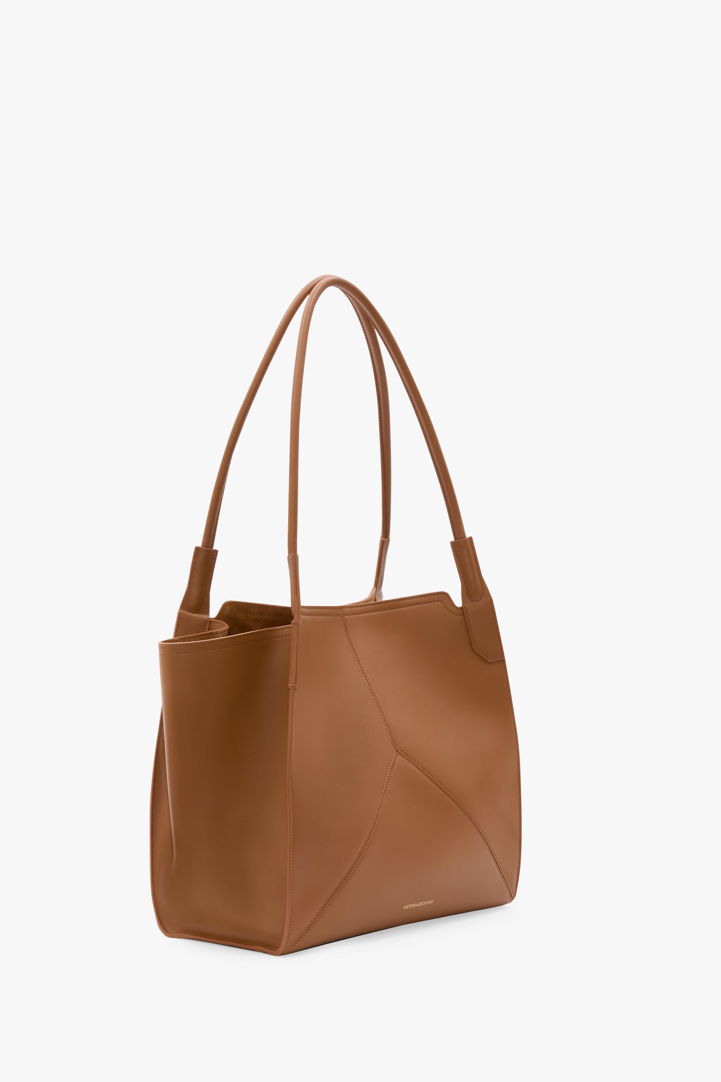 Victoria Tote Bag In Tan Soft Leather