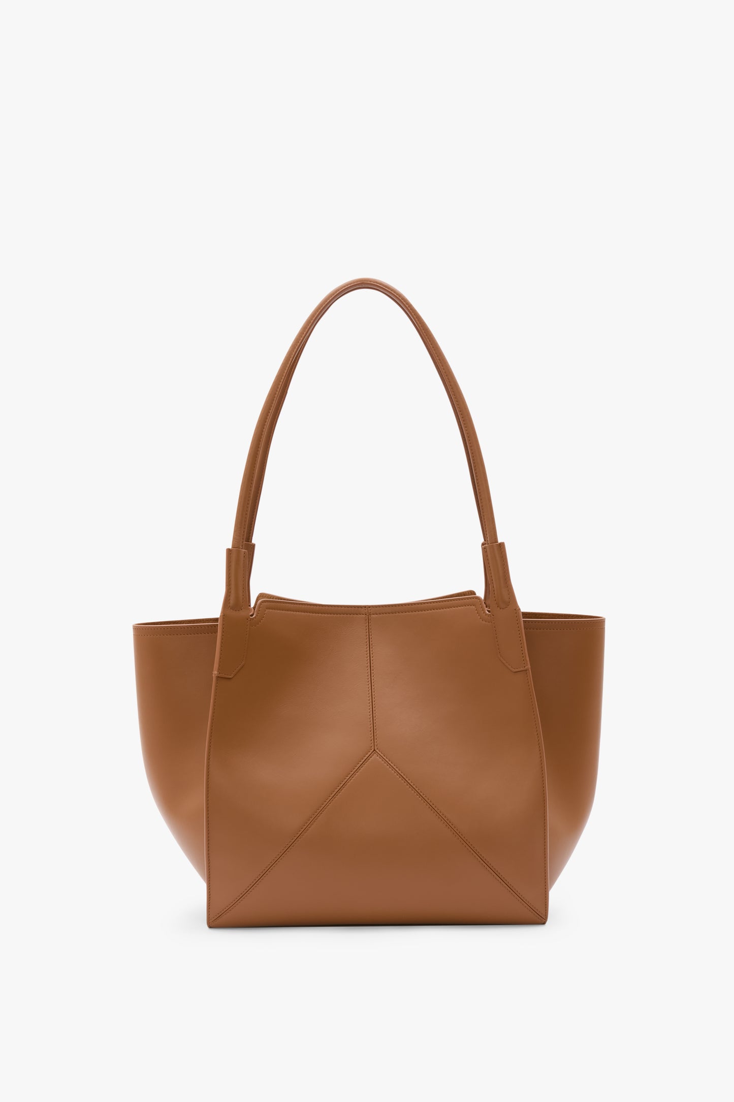 Victoria Tote Bag In Tan Soft Leather