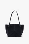Victoria Tote Bag In Navy Suede