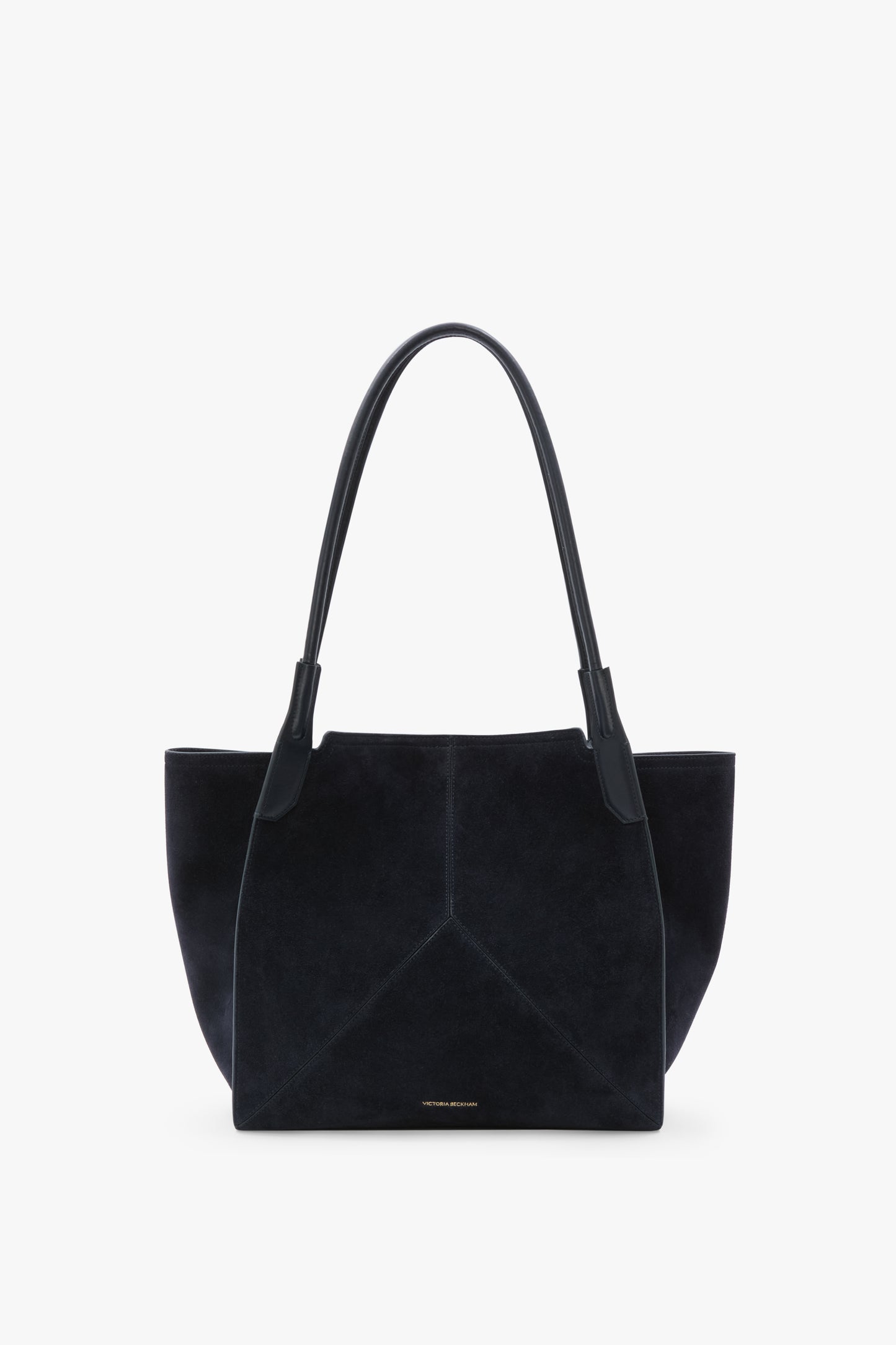 Victoria Tote Bag In Navy Suede