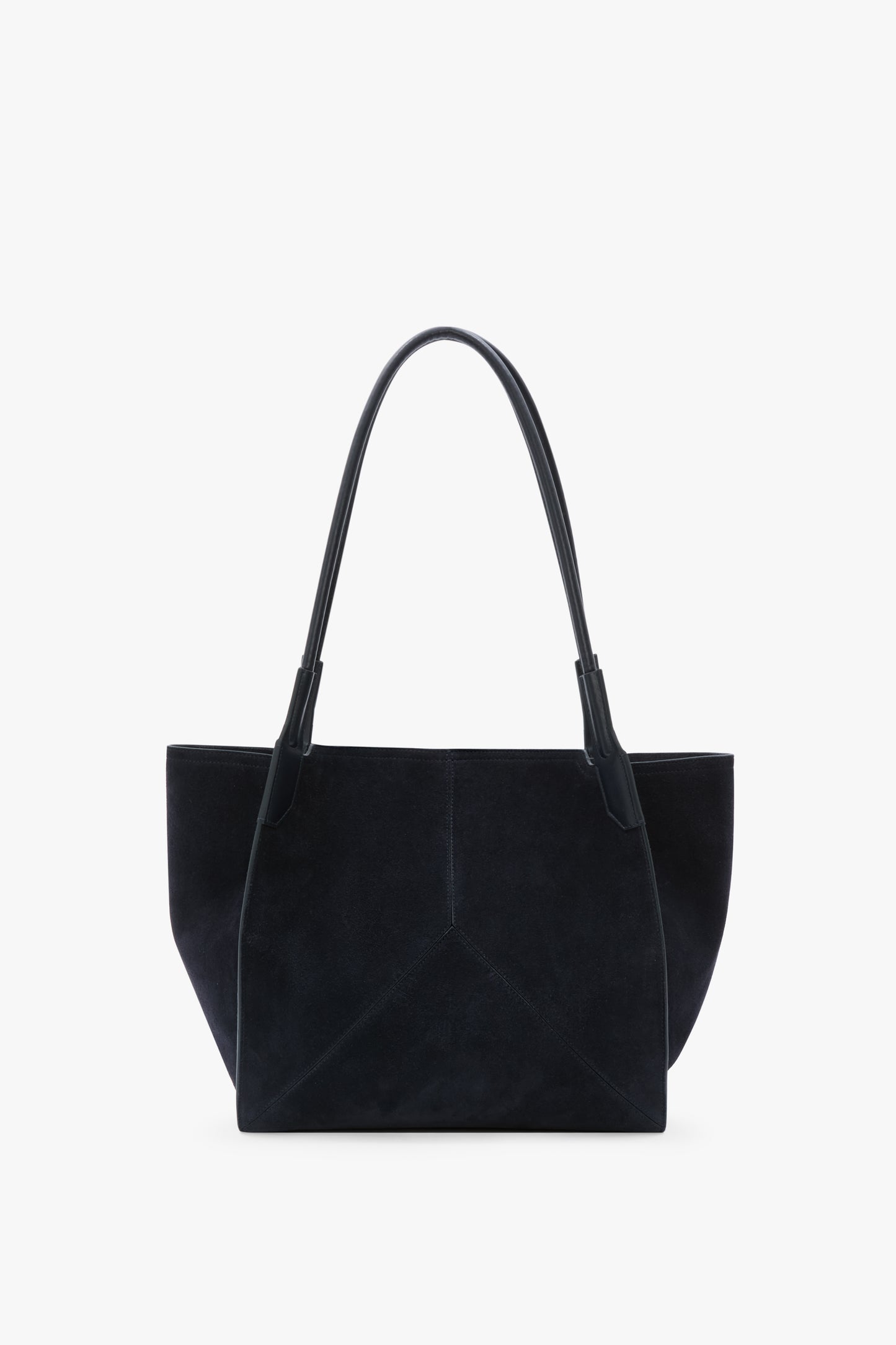 Victoria Tote Bag In Navy Suede