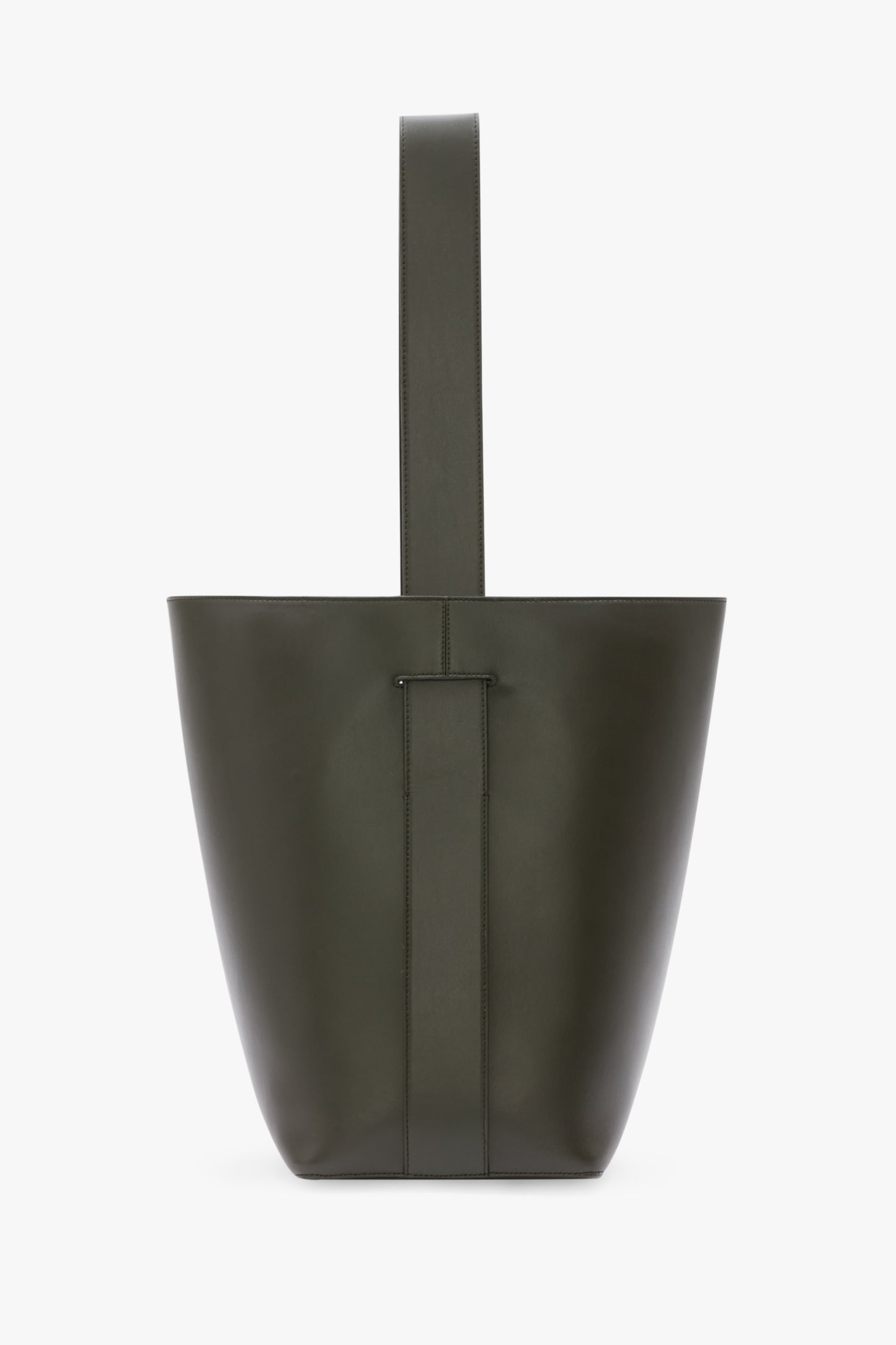 Dia Bucket Bag In Dark Olive Leather