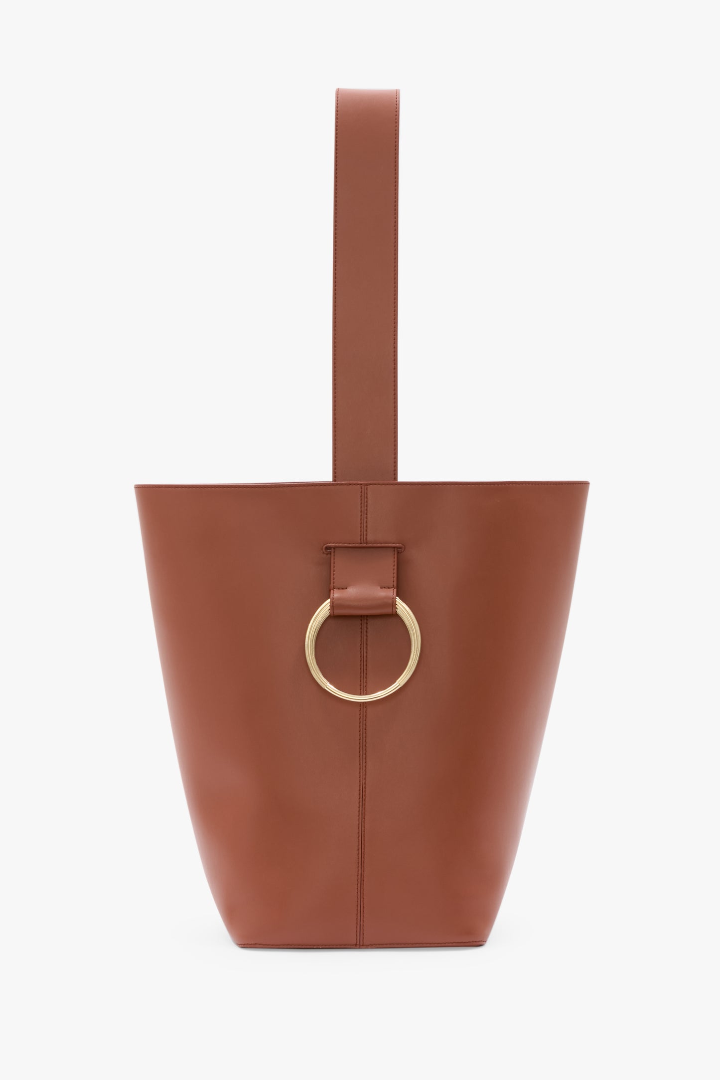 Dia Bucket Bag In Tan Leather