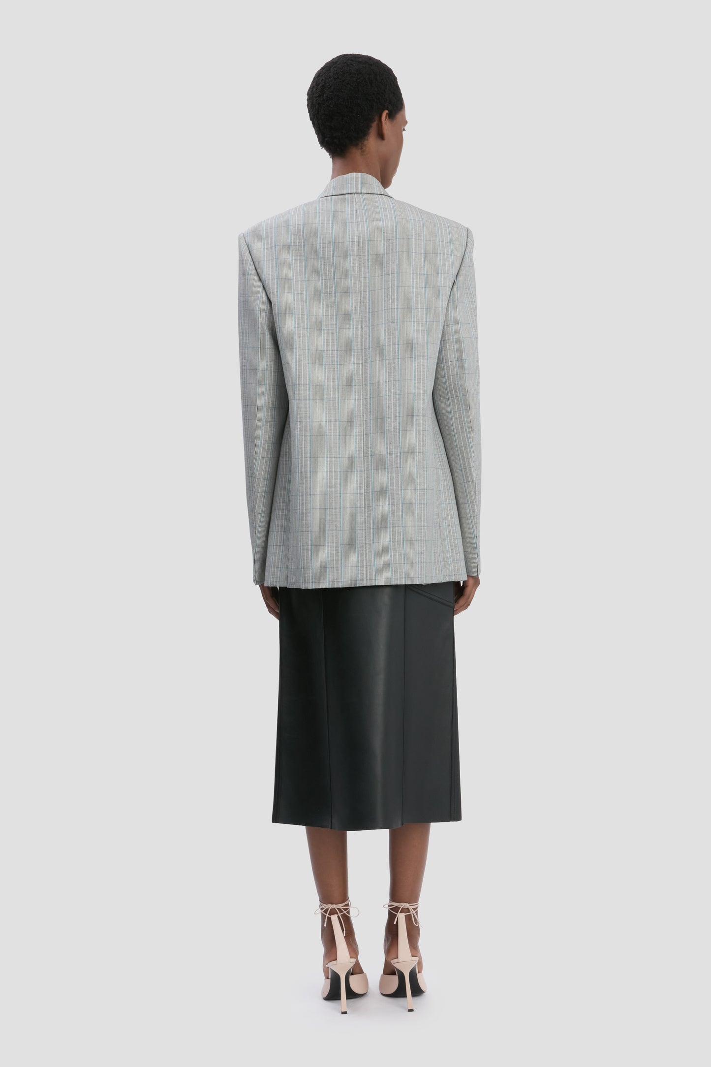 Tailored Jacket In Blue-Grey Check