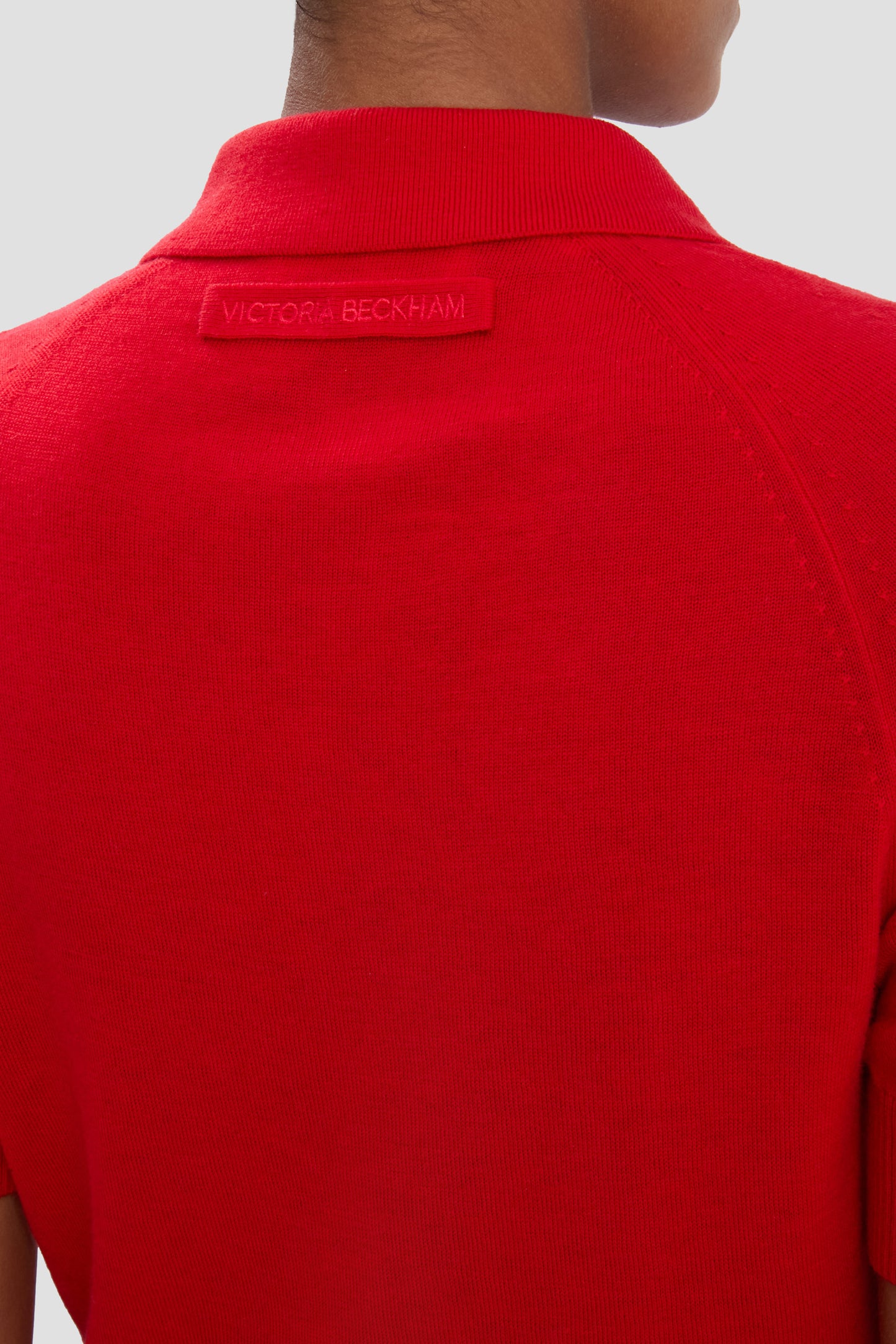 Polo Top In Cardinal Red