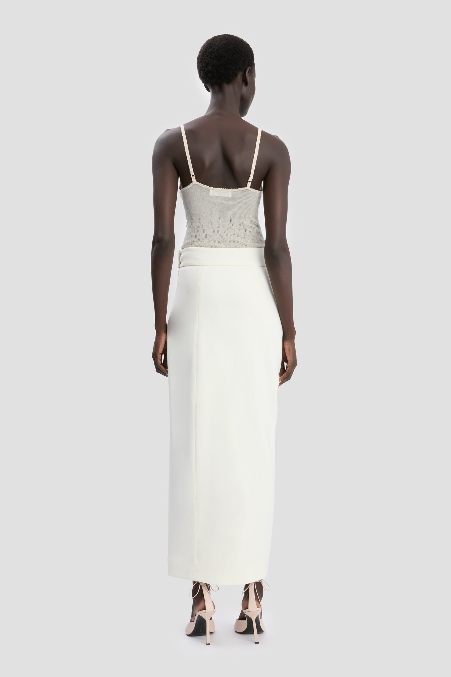 Split Skirt In Ivory