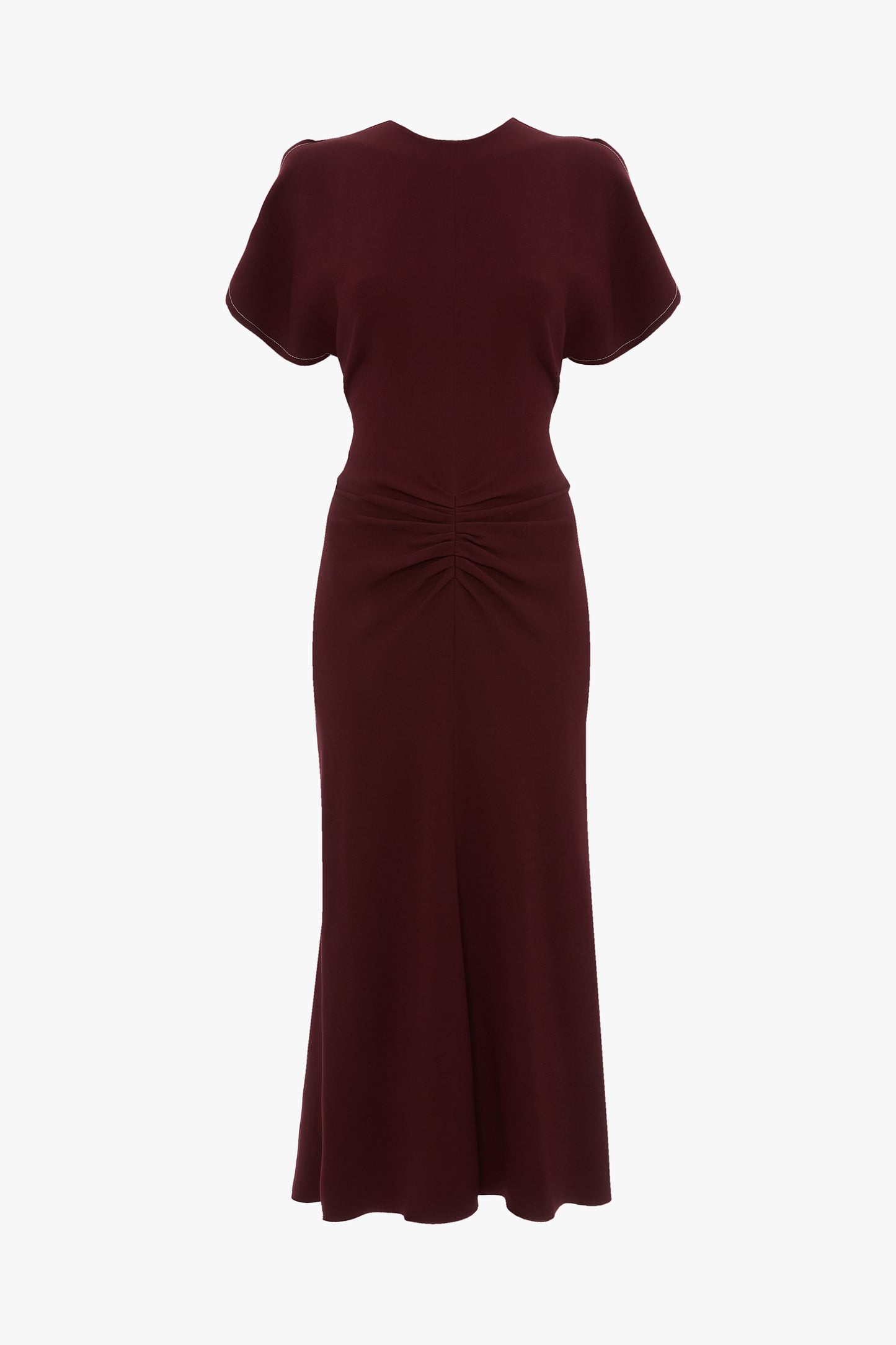 Bela Midi Dress In Cinnabar Red