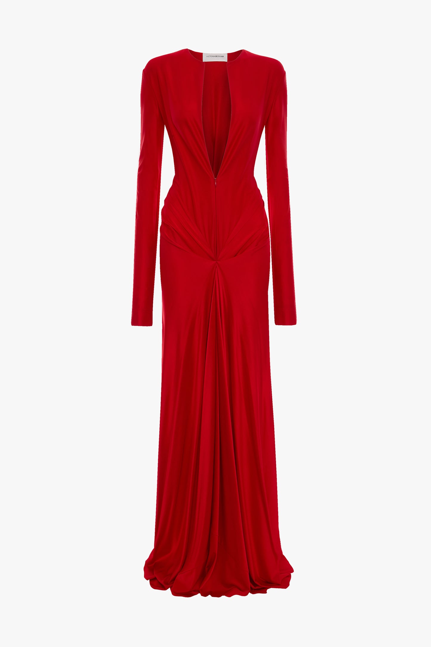 Cut-Out Gown In Cardinal Red