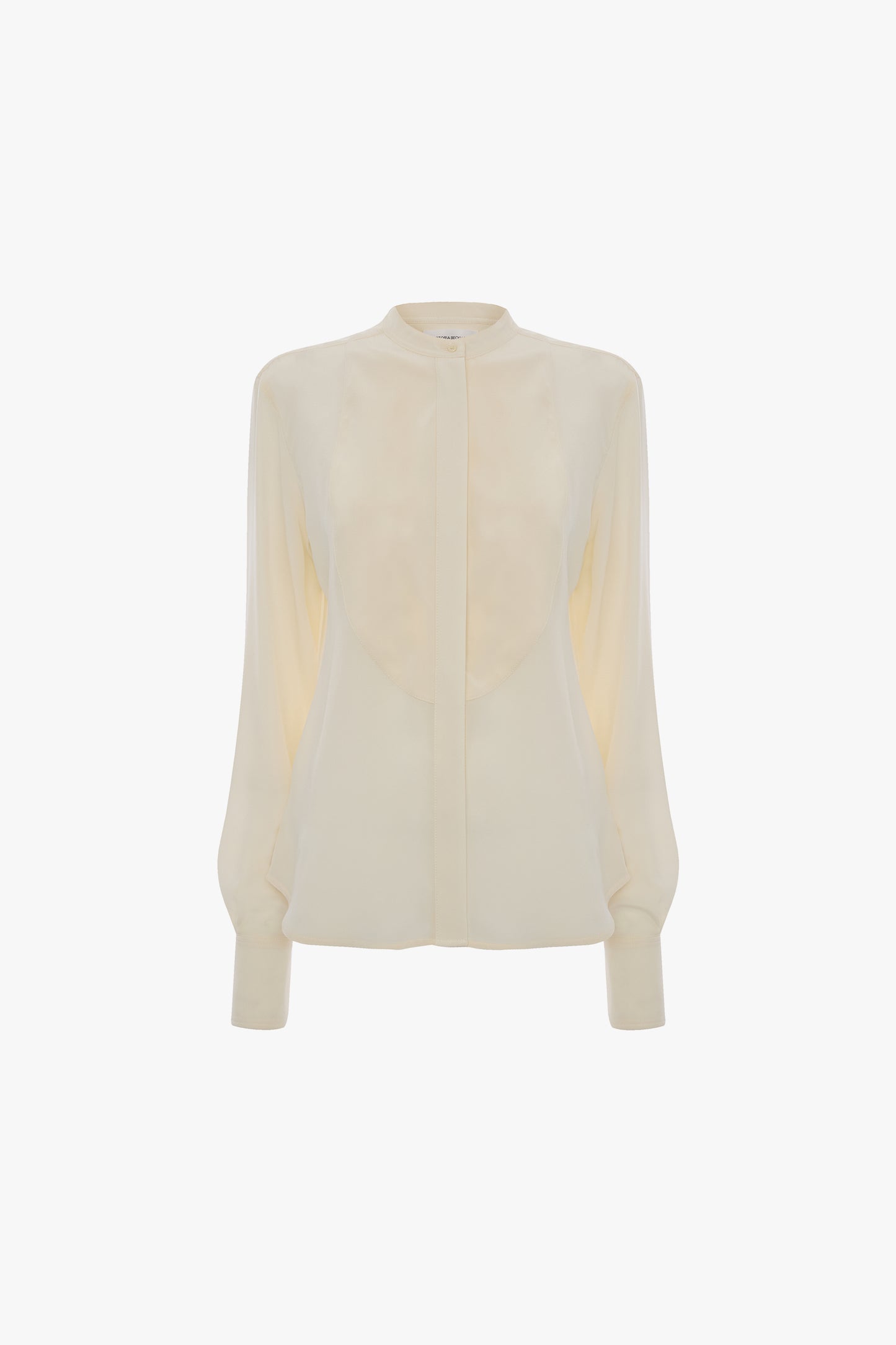 Bib Detail Shirt In Ivory