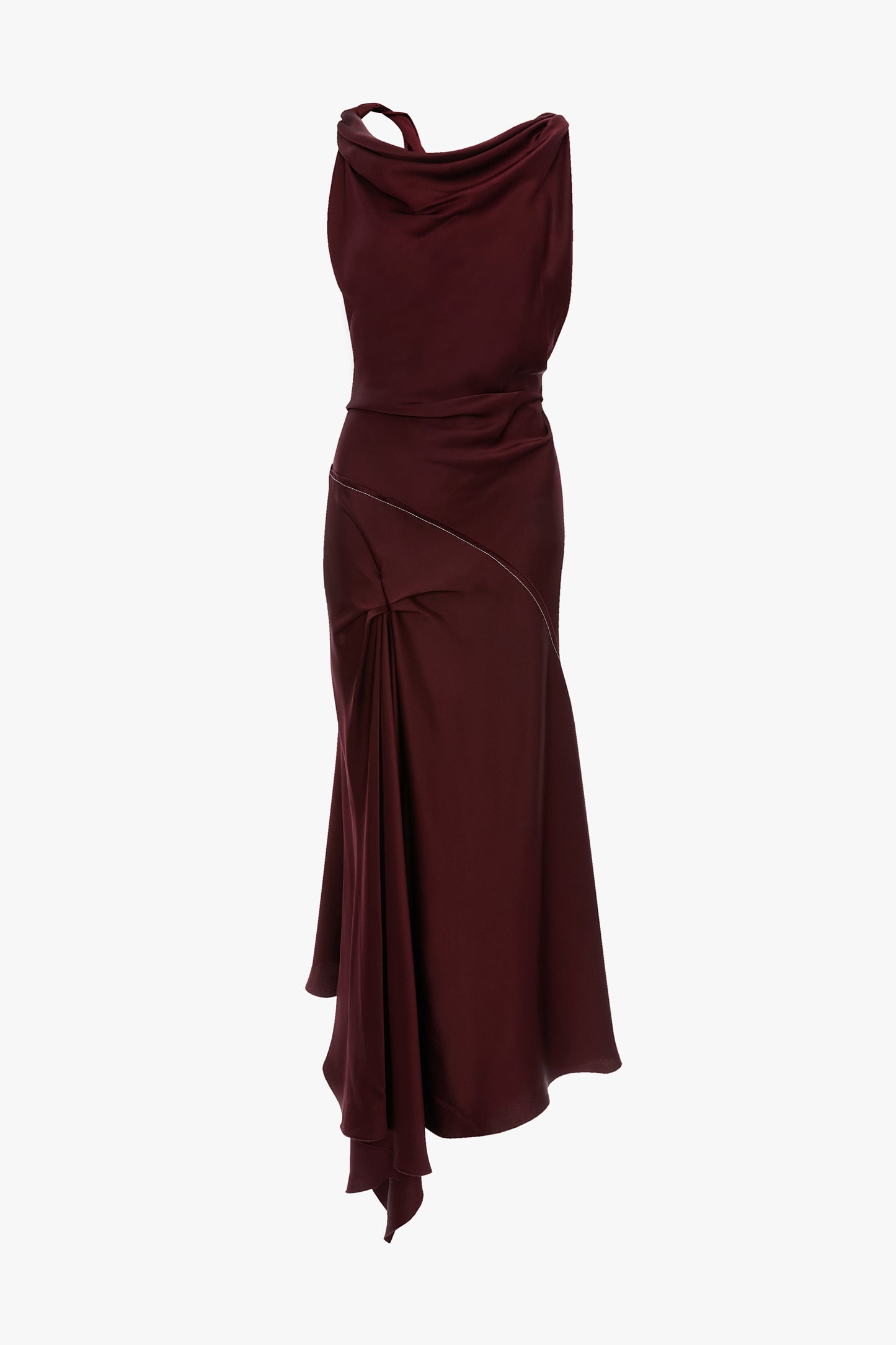 Posy Midi Dress In Cinnabar Red