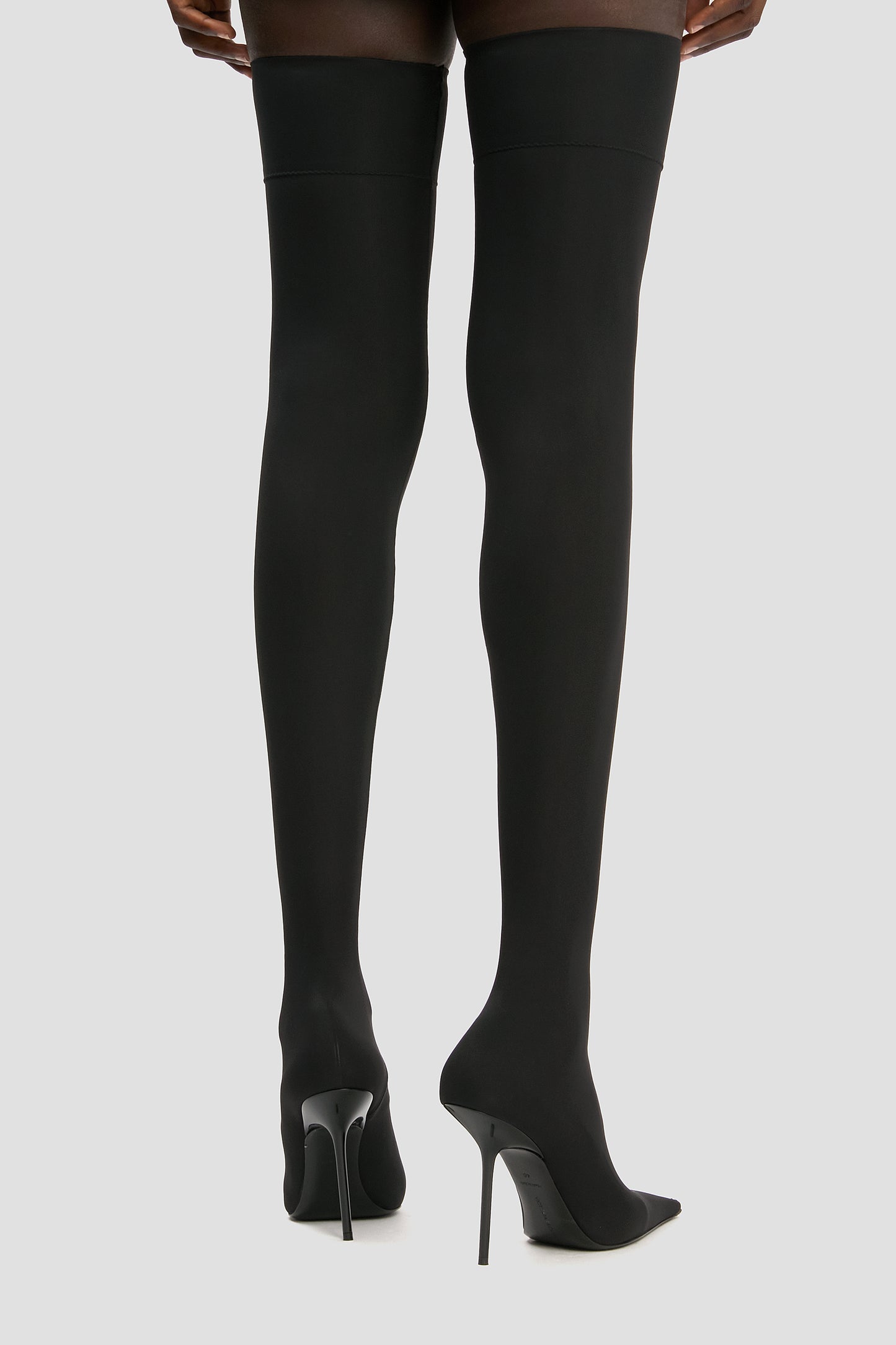 Sloan Stiletto Jersey Boot In Black