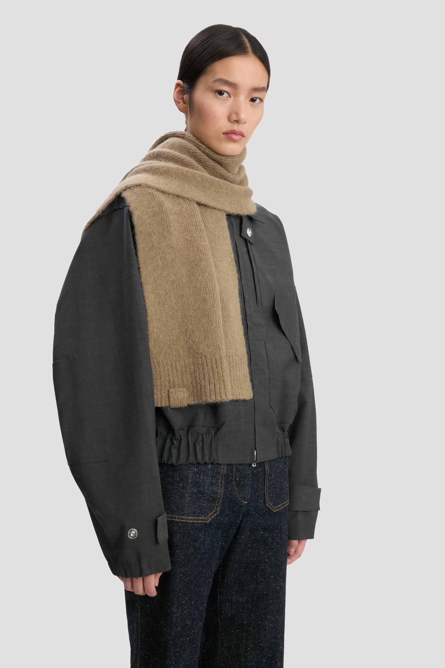 Alpaca Scarf In Antique Wood