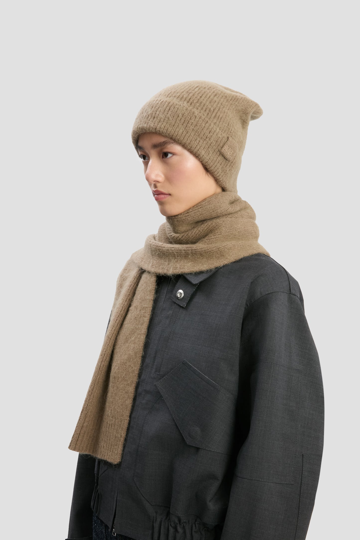 Alpaca Hat In Antique Wood