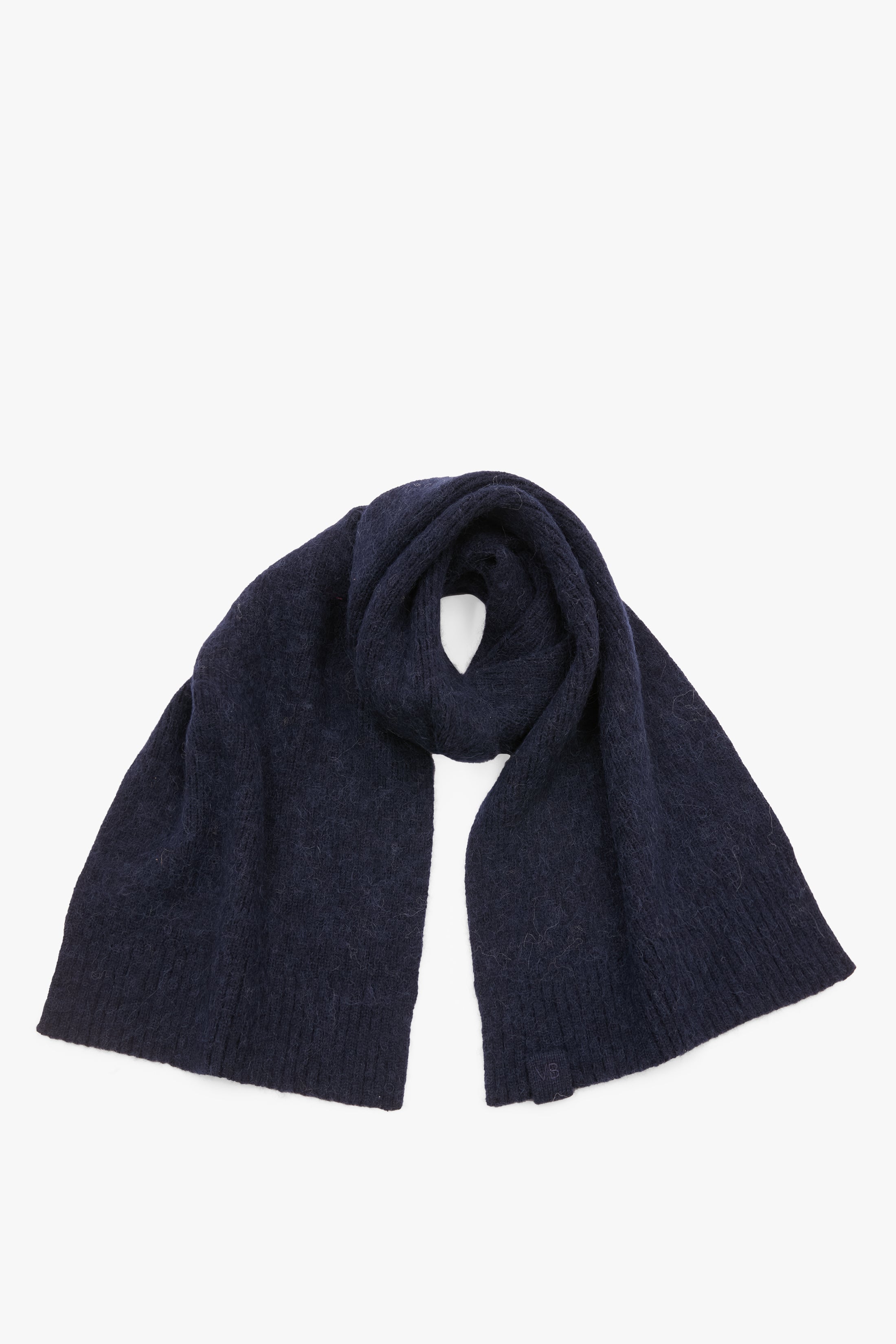 Alpaca Scarf In Navy – Victoria Beckham Inc