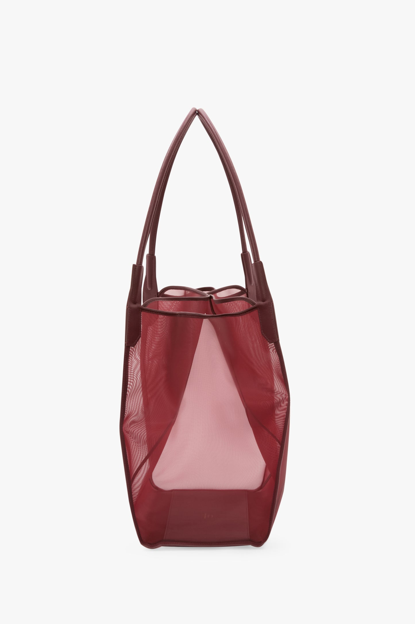 Victoria Tote Bag Large In Burgundy Mesh