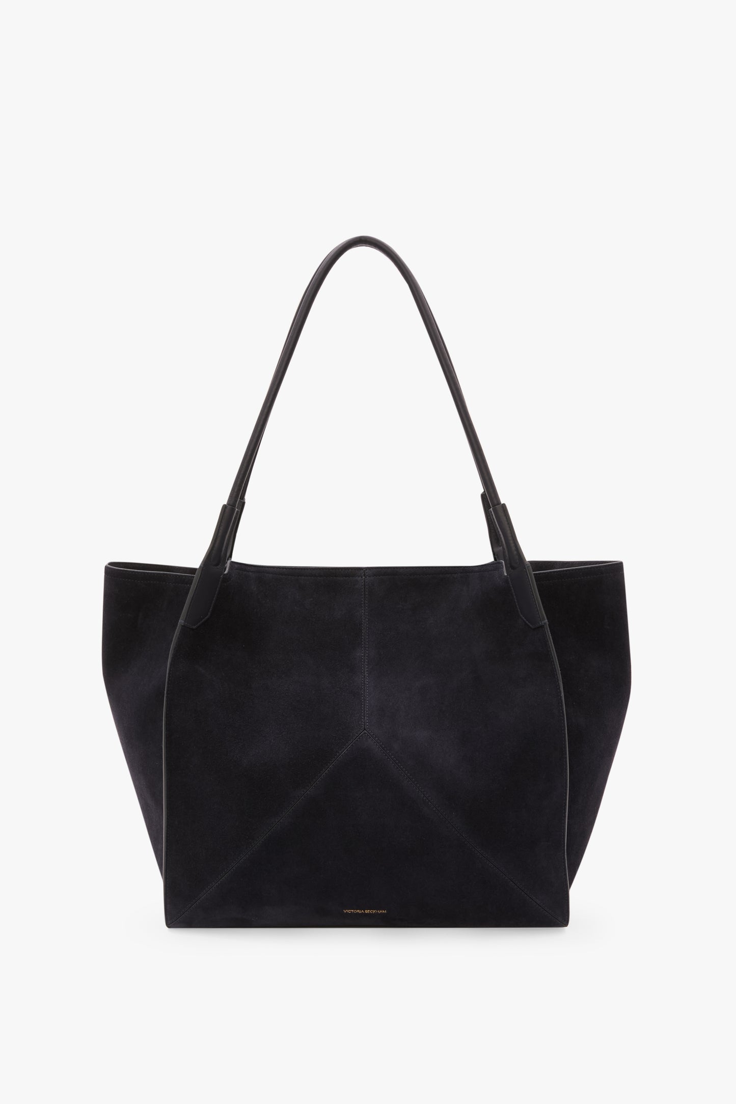 Victoria Tote Large In Navy Suede