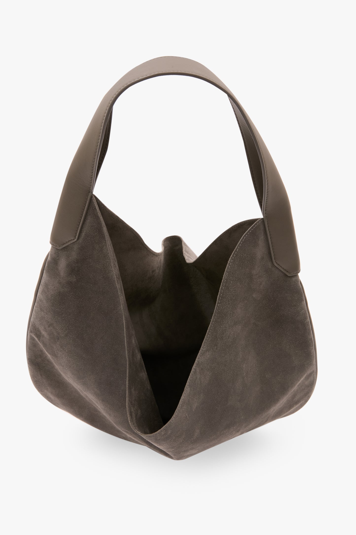 Soft Plié Hobo Bag In Pebble Grey Suede