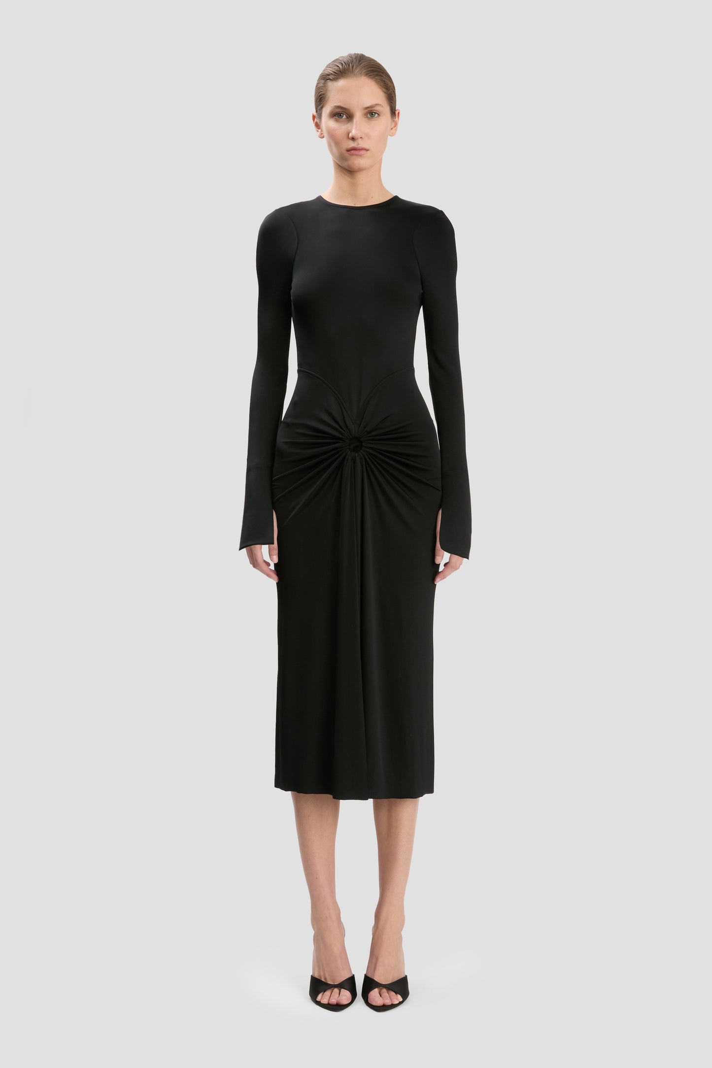Frances Midi Dress In Black
