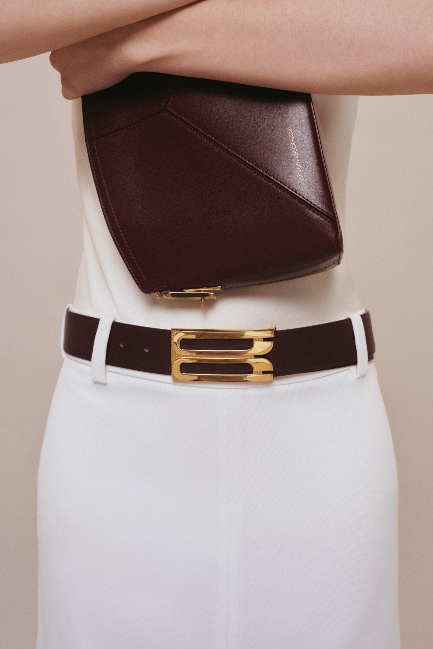 Jumbo Dorian Belt In Burgundy Leather