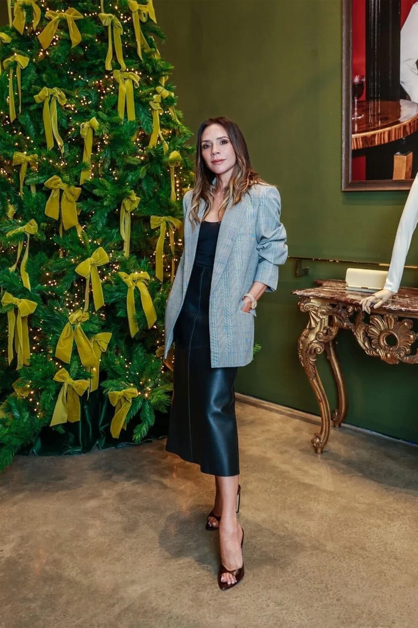 Tailored Jacket In Blue-Grey Check