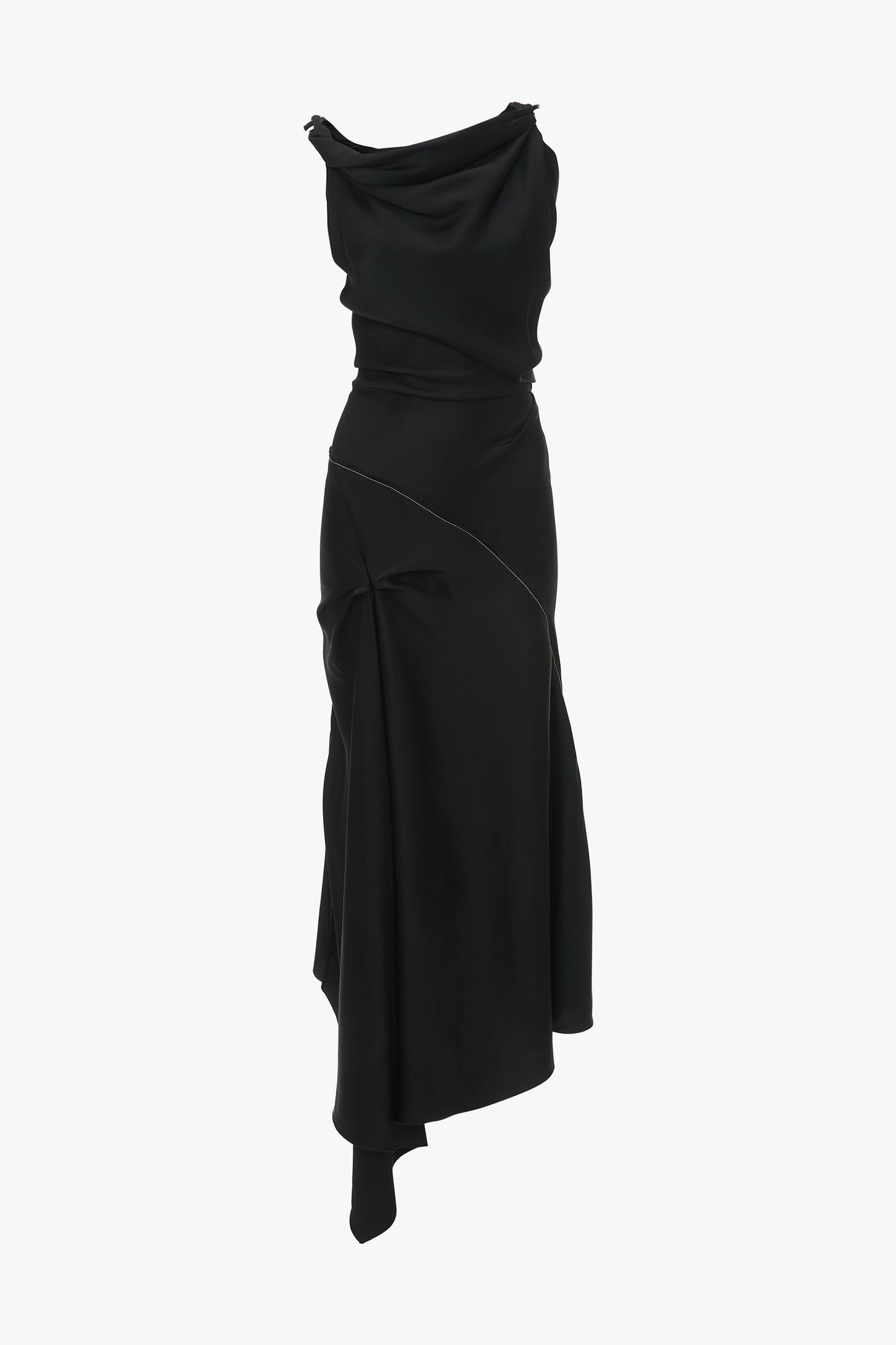 Posy Midi Dress In Black