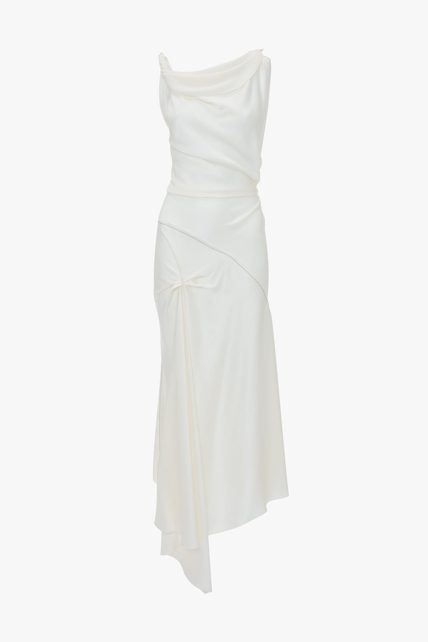 Posy Midi Dress In Ivory