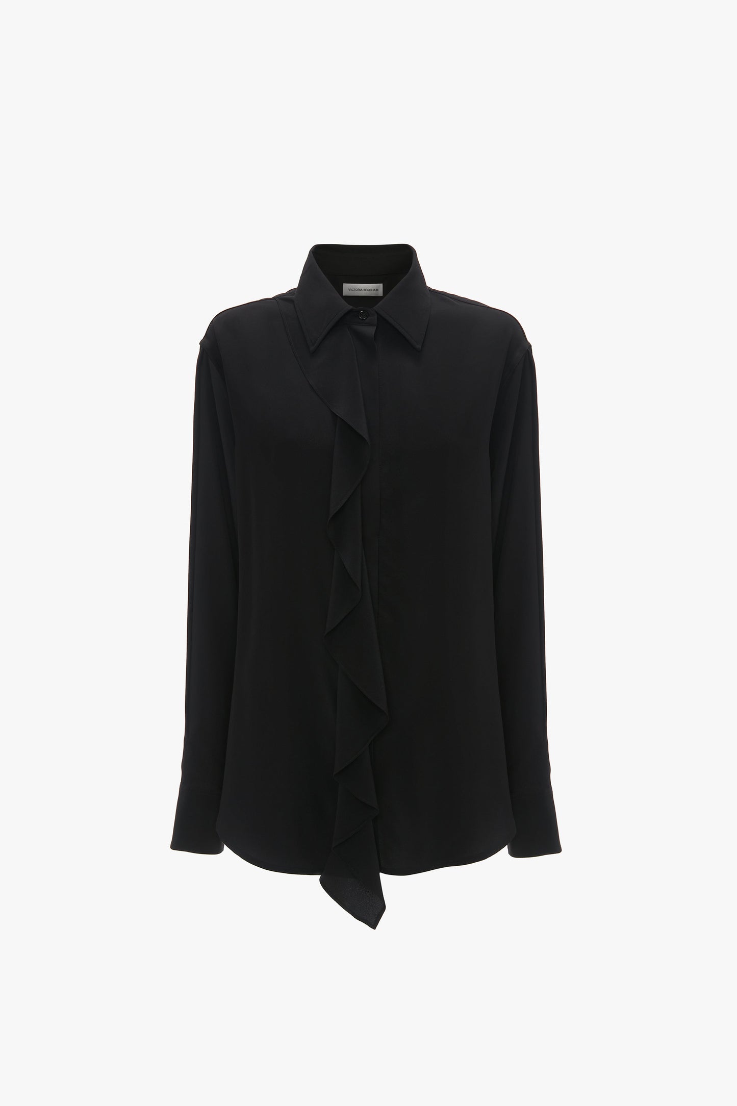 Ruffle Blouse In Black