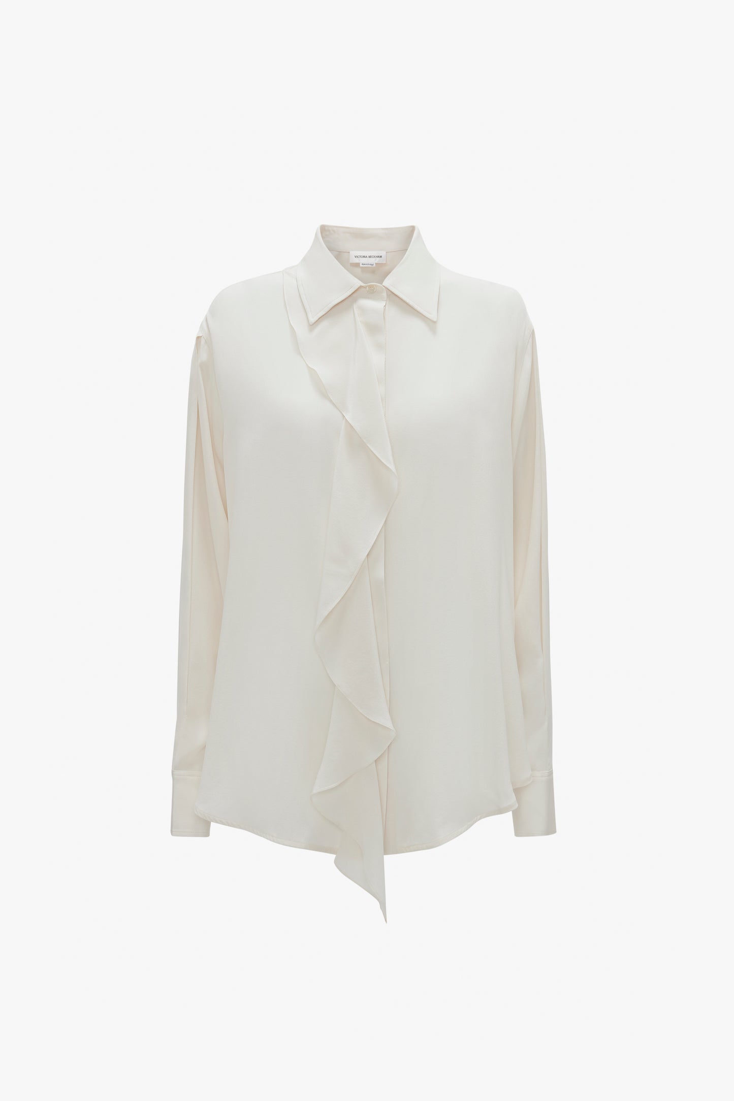 Ruffle Blouse In Ivory