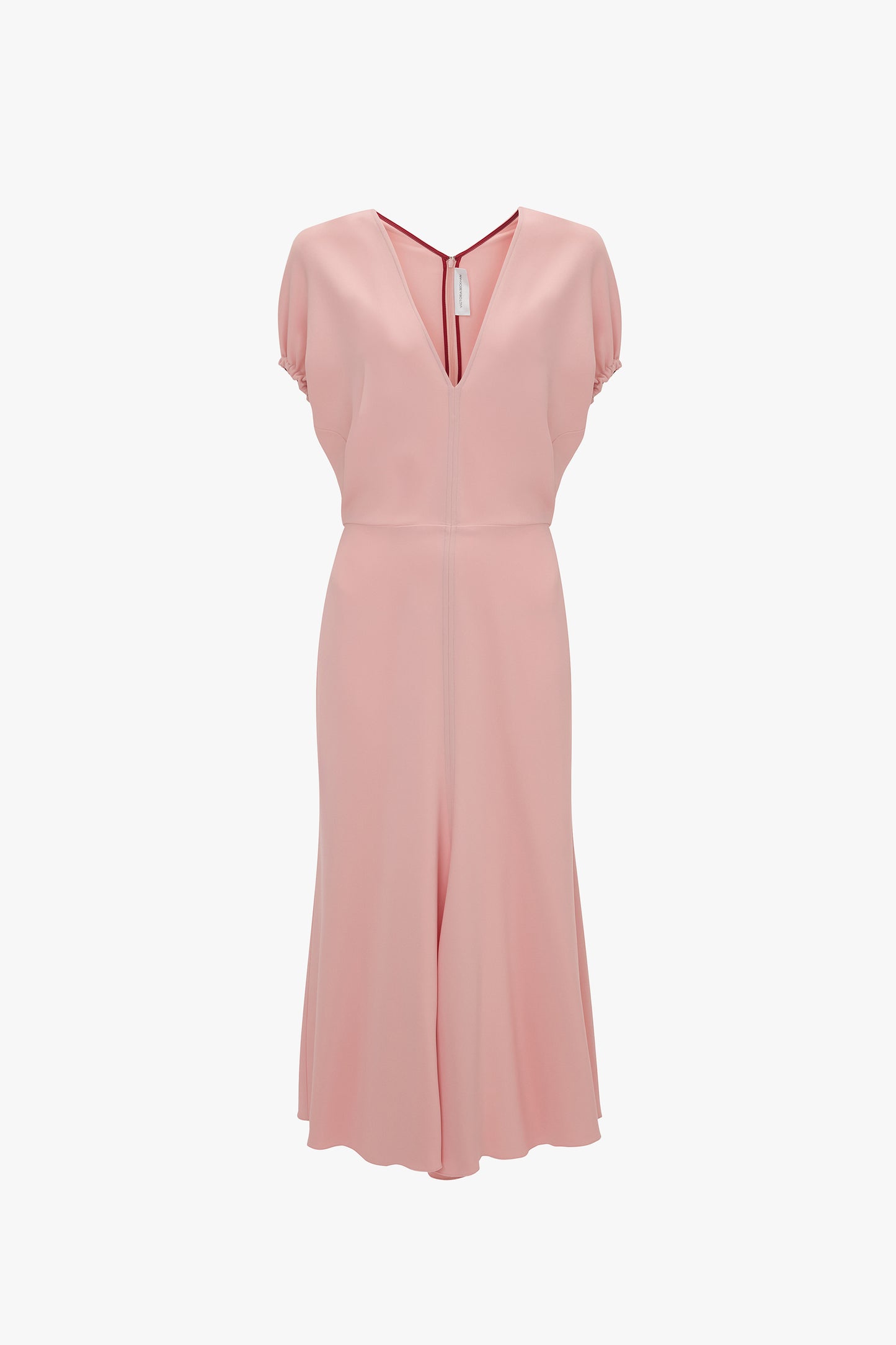 Edith Midi Dress In Antique Pink