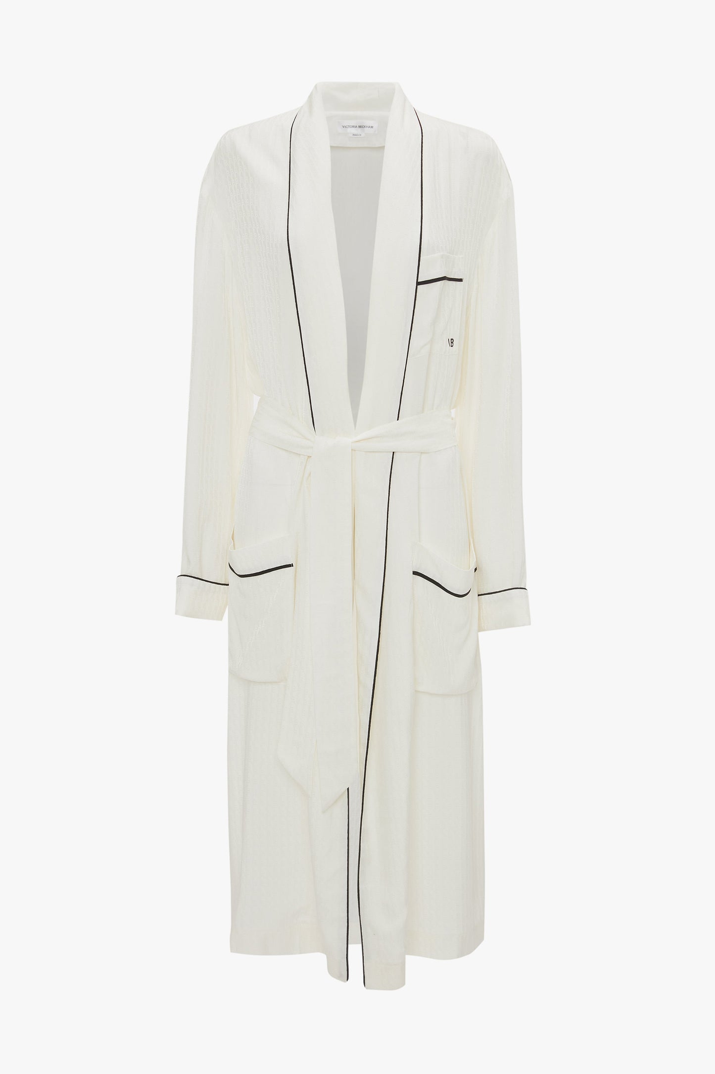 Pyjama Robe In Ivory Monogram