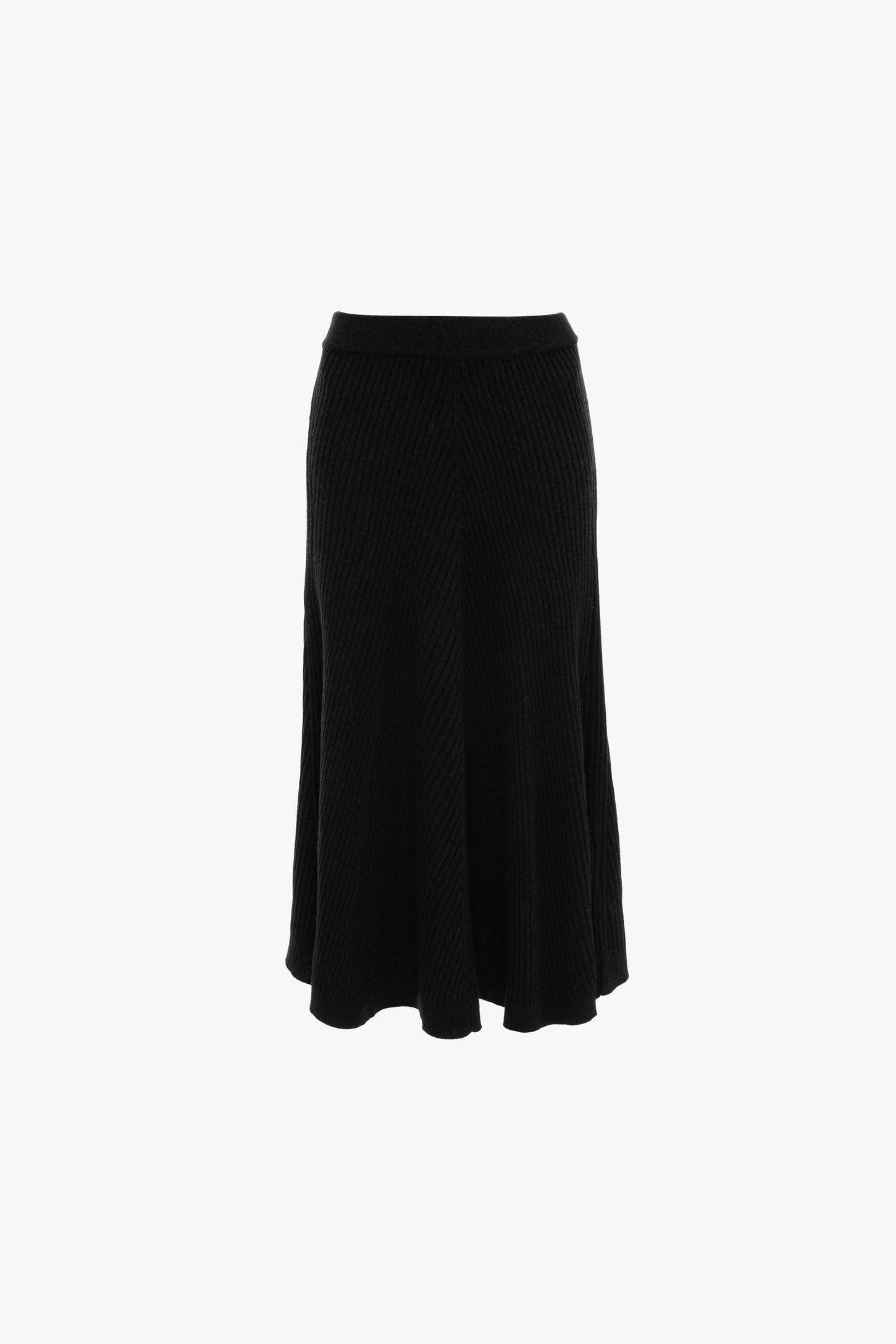 Ribbed Midi Knit Skirt In Oregano
