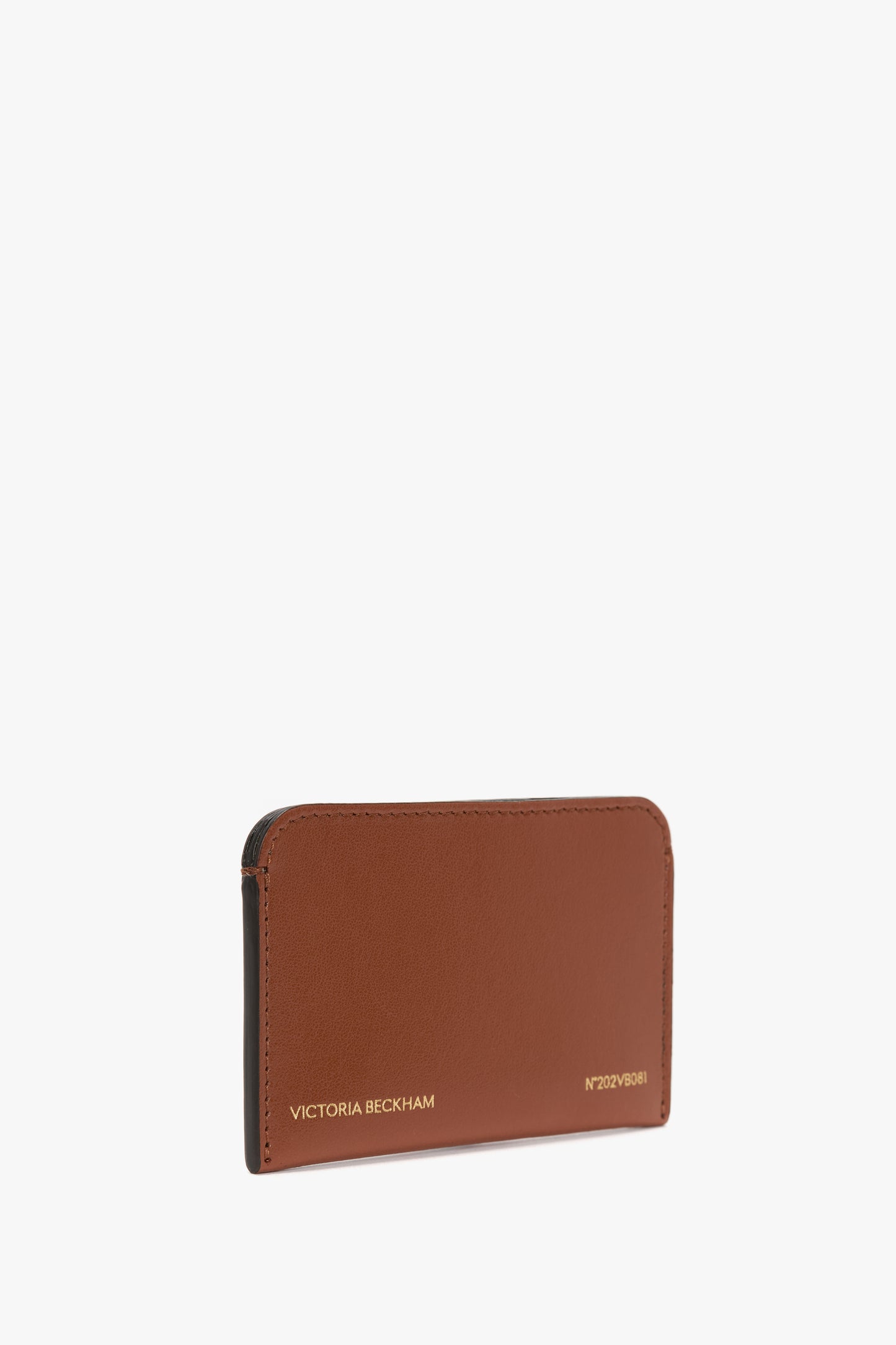 Envelope Card Holder In Tan Leather