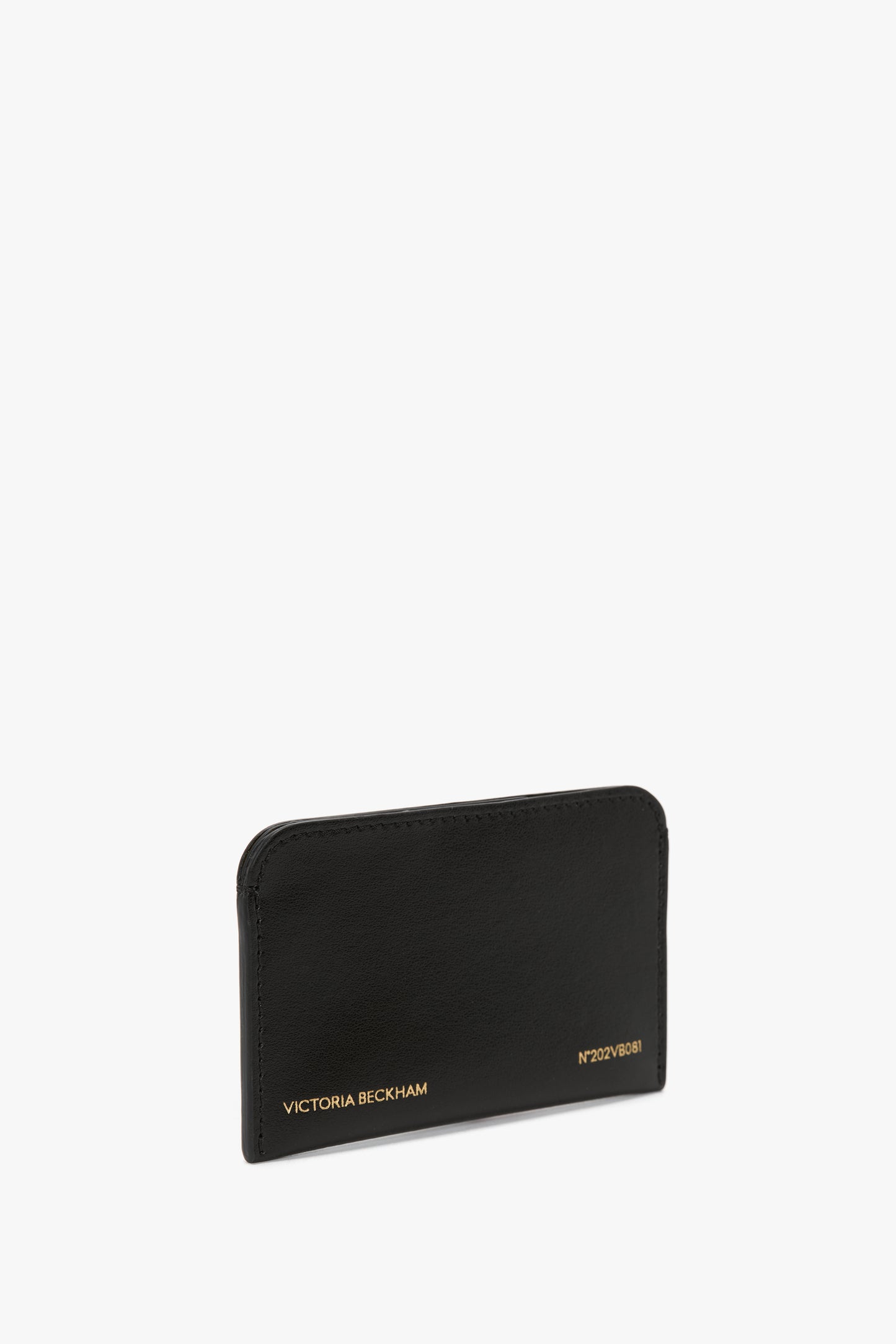 Envelope Card Holder In Black Leather
