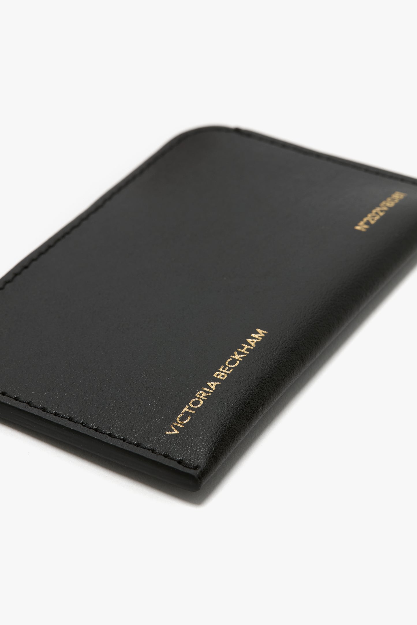 Envelope Card Holder In Black Leather