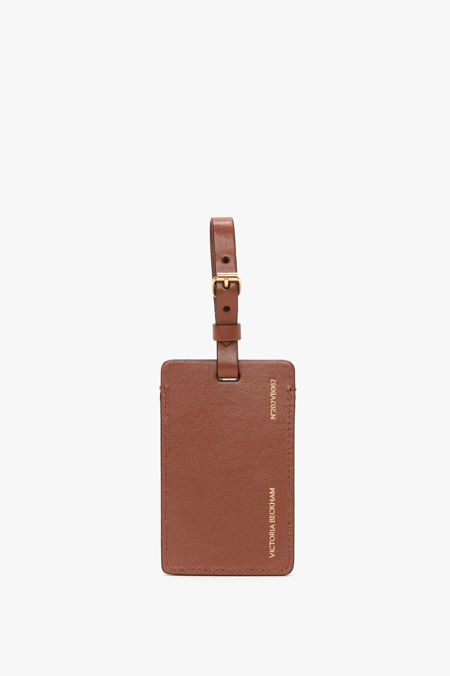 Luggage Tag In Tan Leather