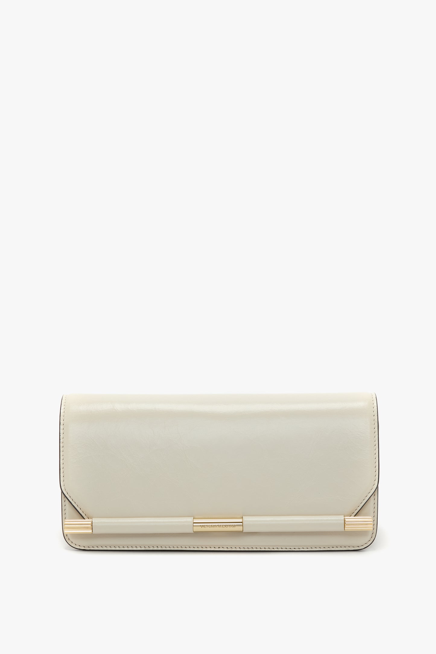 202 Clutch Bag In Ivory Leather