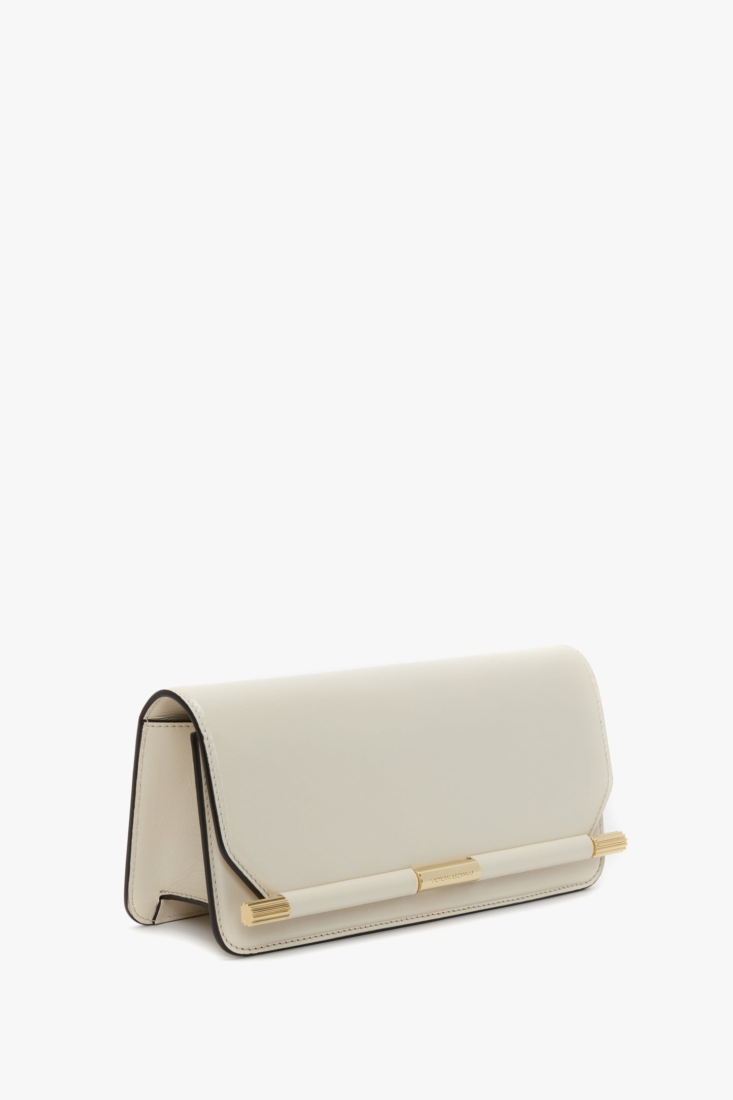 202 Clutch Bag In Ivory Leather