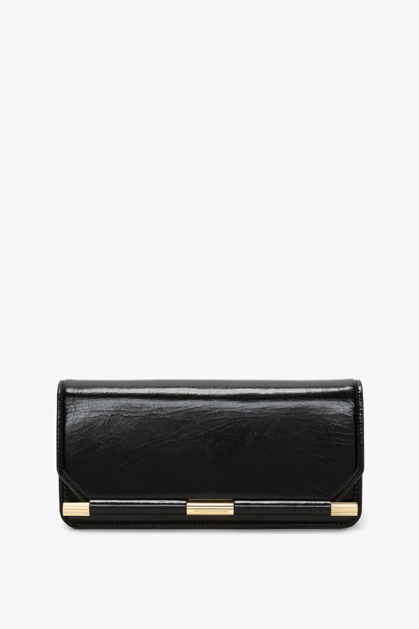202 Clutch Bag In Black Leather