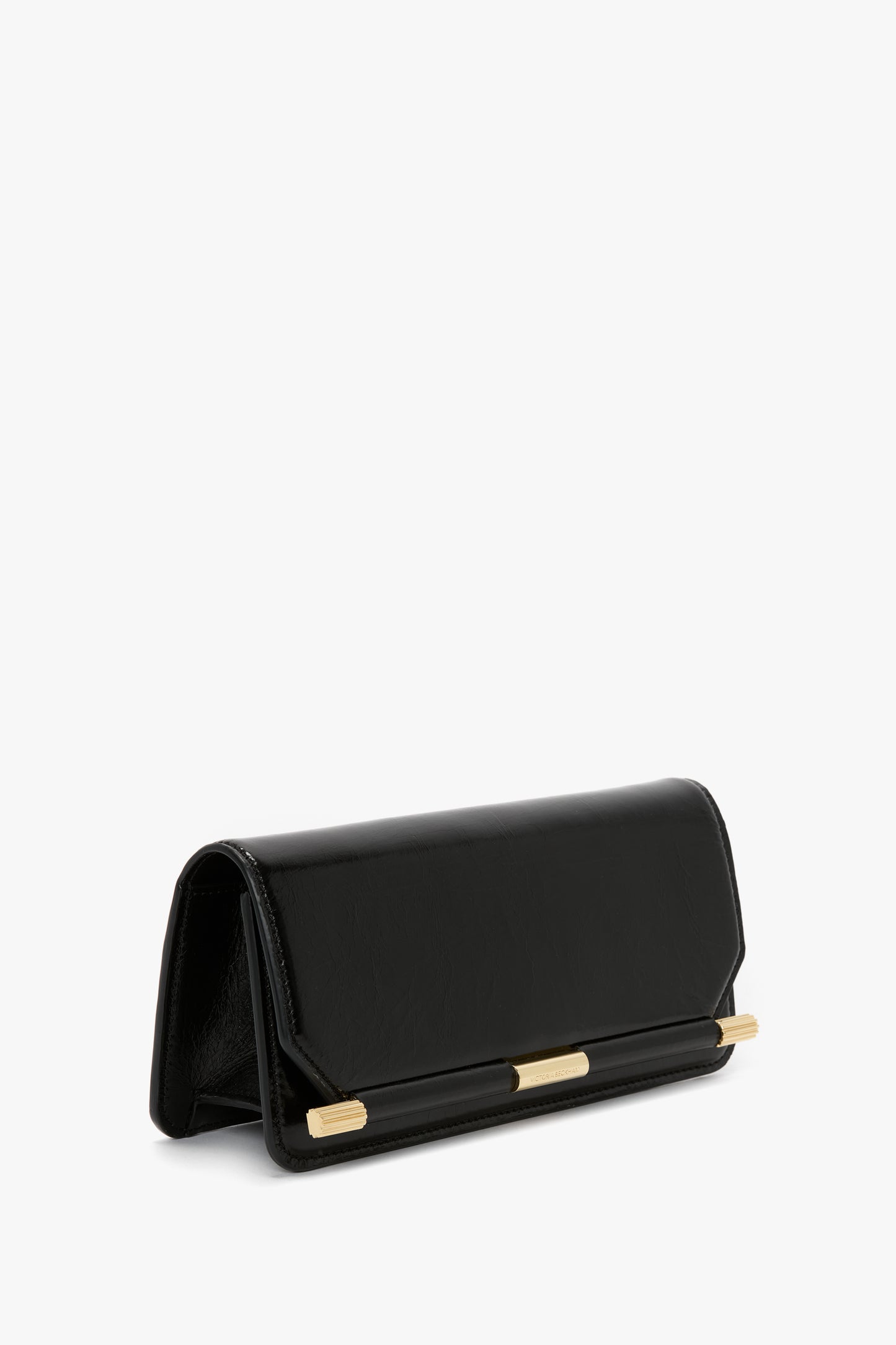 202 Clutch Bag In Black Leather